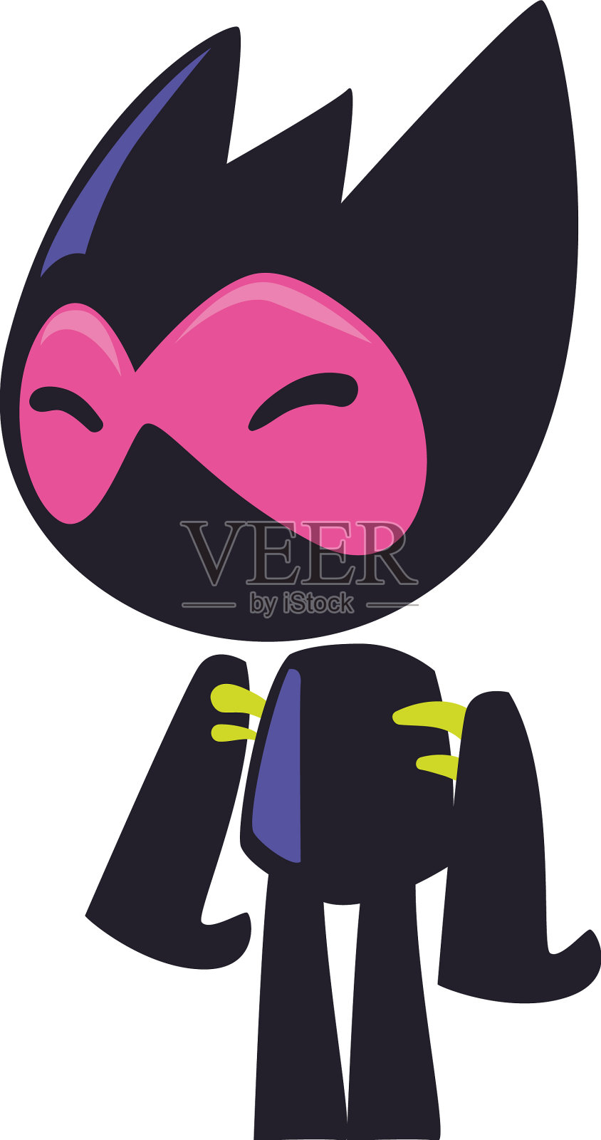 平面色机器人设计元素图片