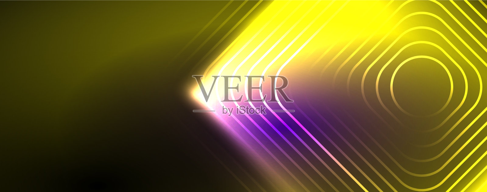 霓虹灯发光技术线高科技未来主义插画图片素材