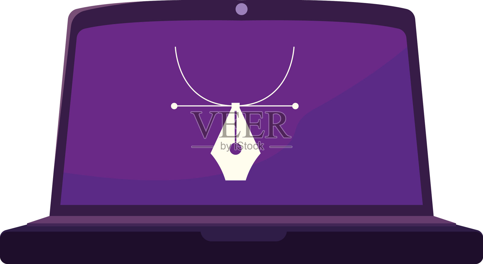 紫色笔记本设计设计元素图片