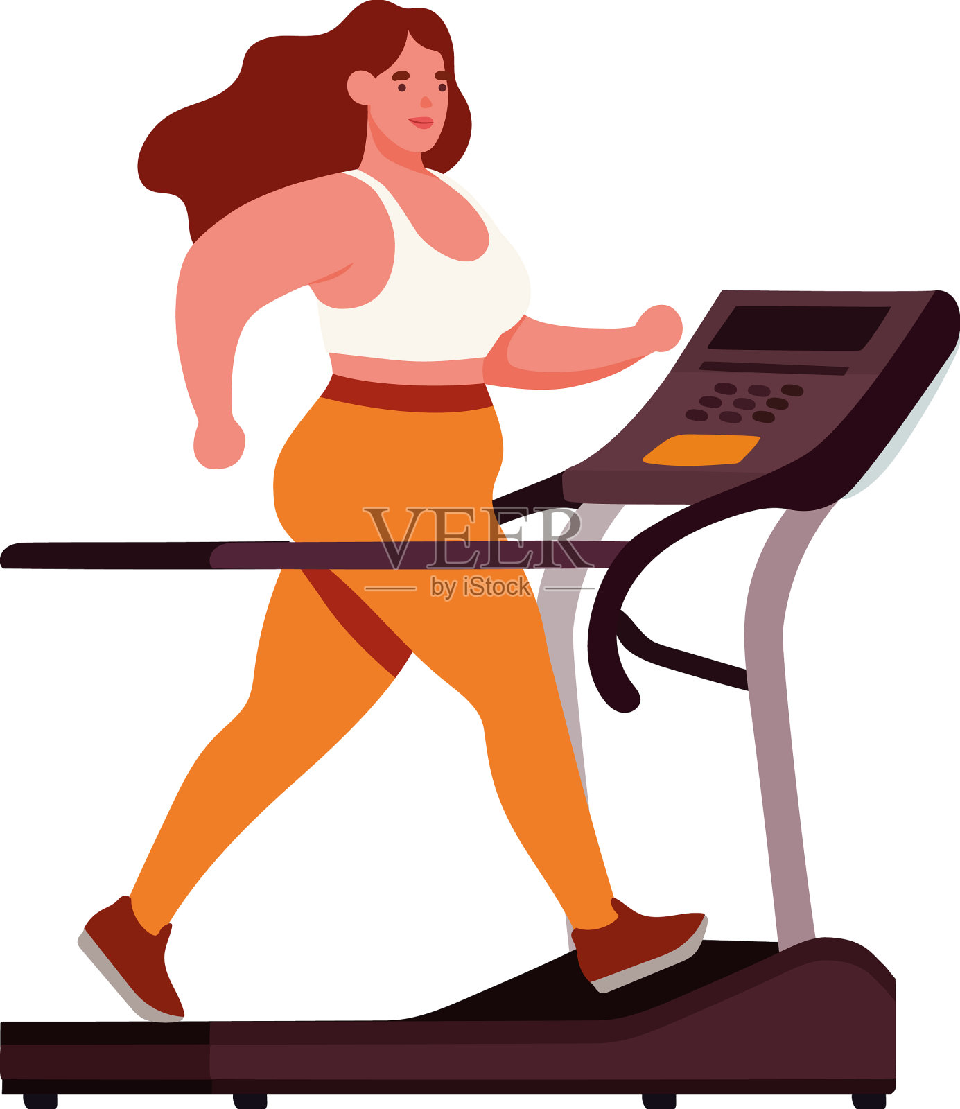 行走机器中的坚强女人设计元素图片