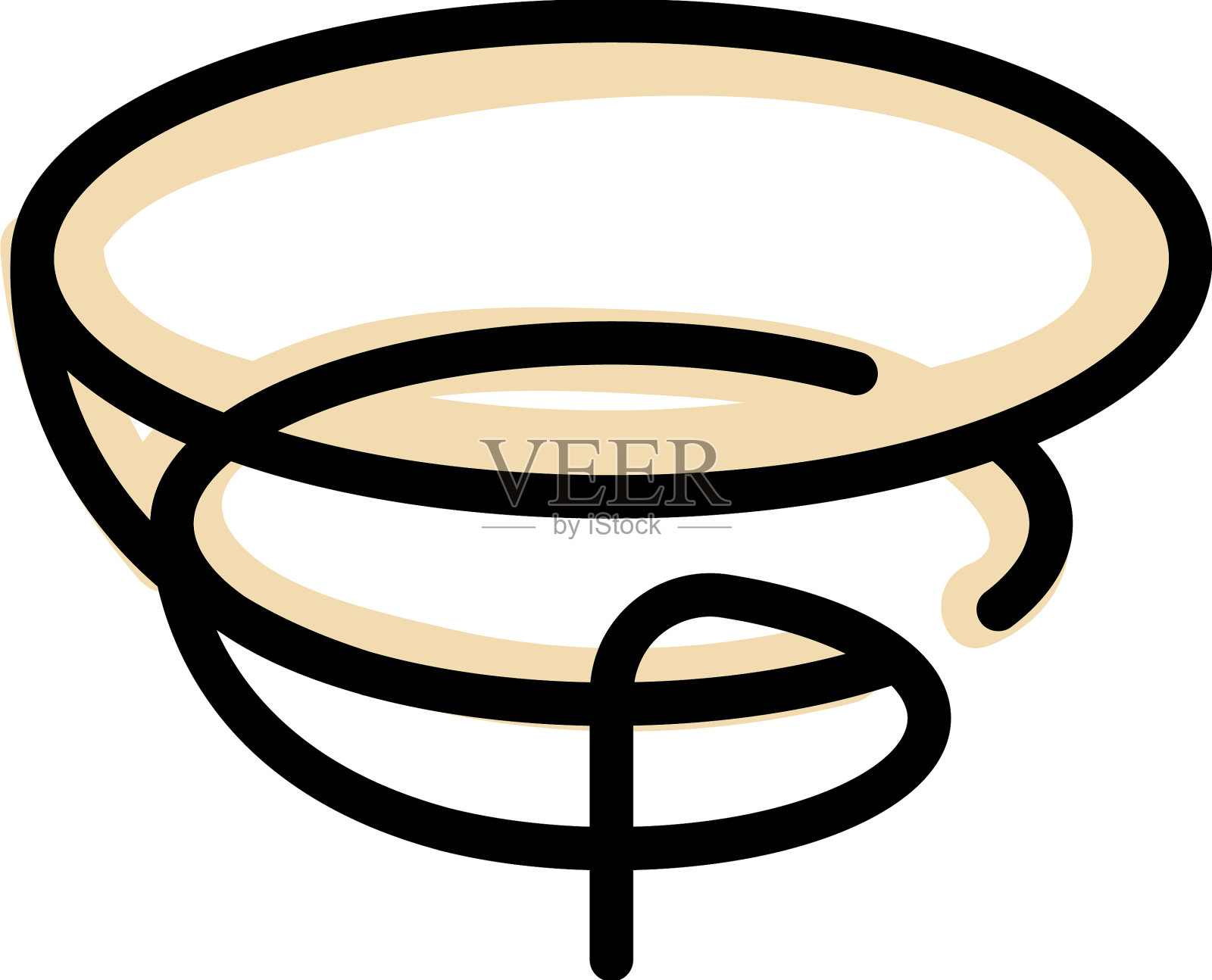 绳套索图标扁平插画图片素材