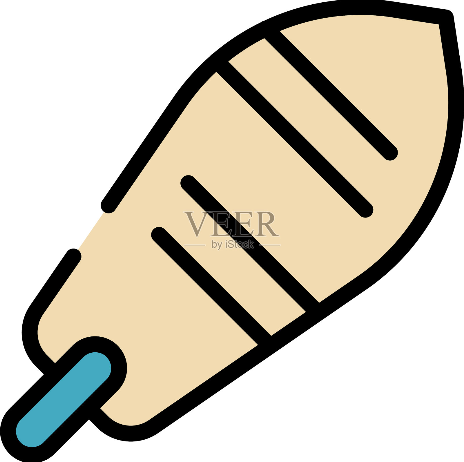 冲浪图标平坦插画图片素材