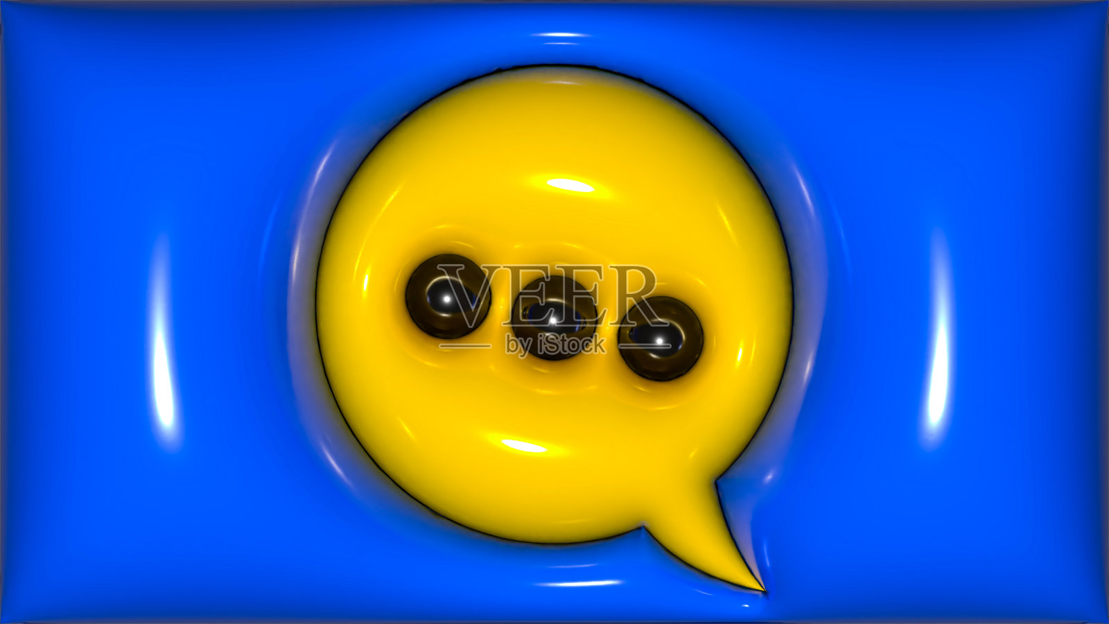 演讲泡泡，充气气球照片摄影图片