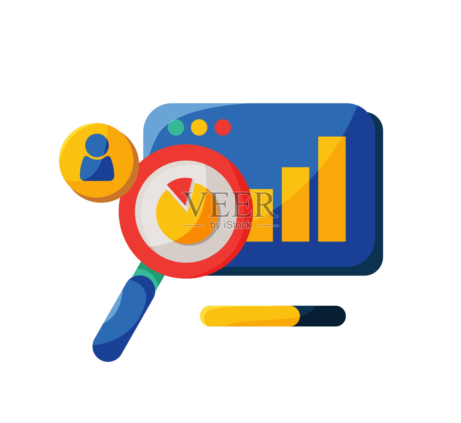 数字营销社交媒体图标矢量插图插画图片素材