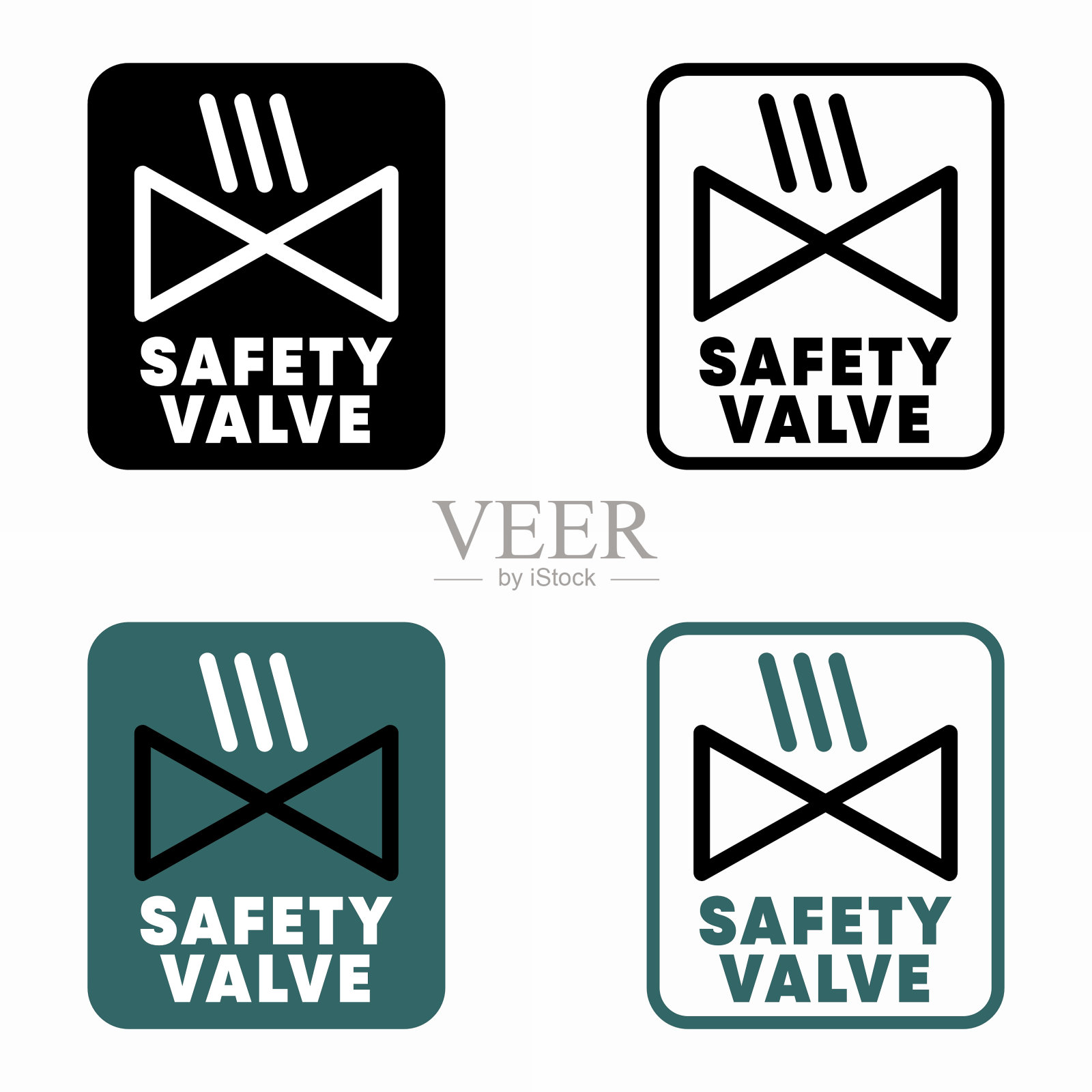 安全阀矢量信息标志插画图片素材