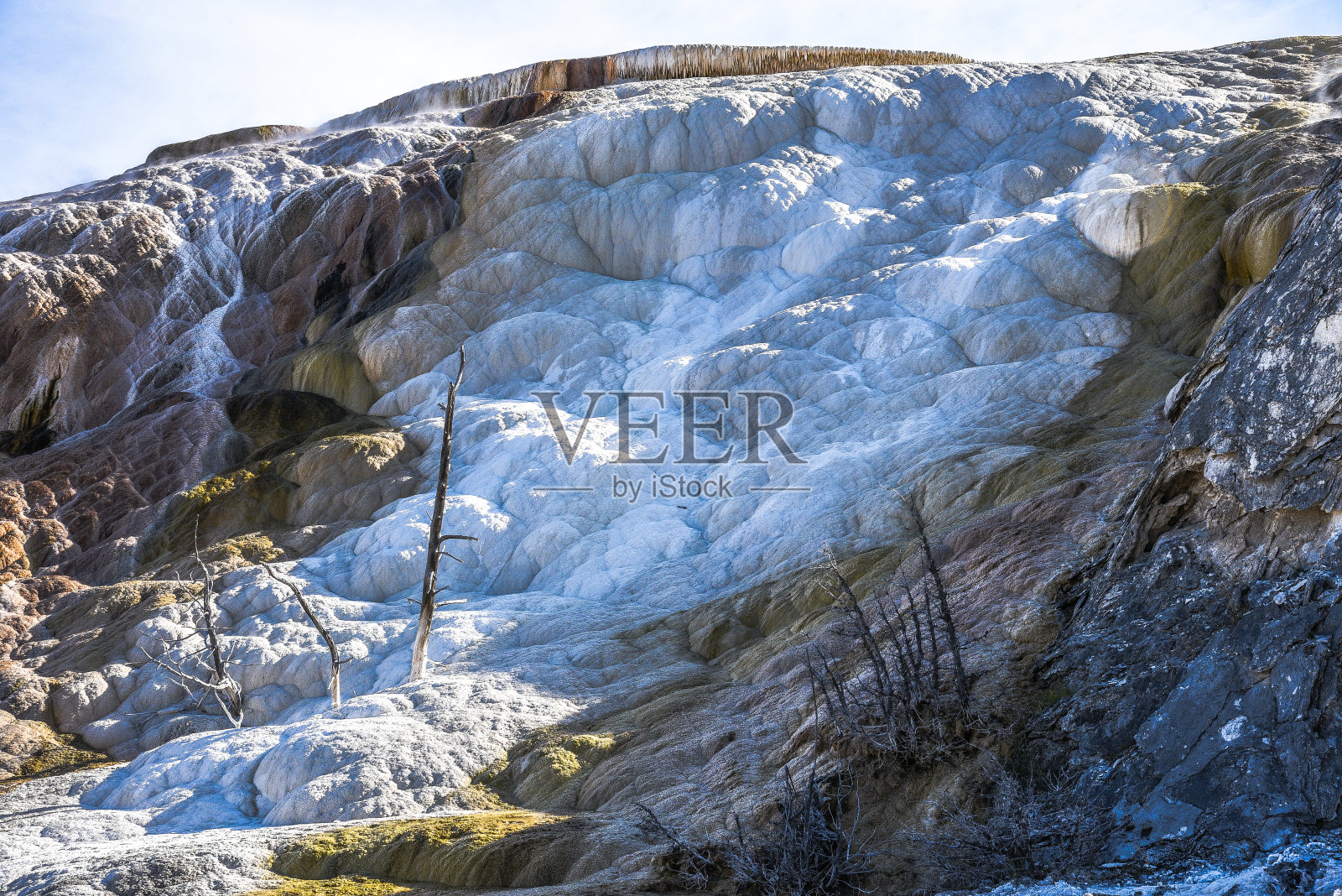 猛犸温泉照片摄影图片