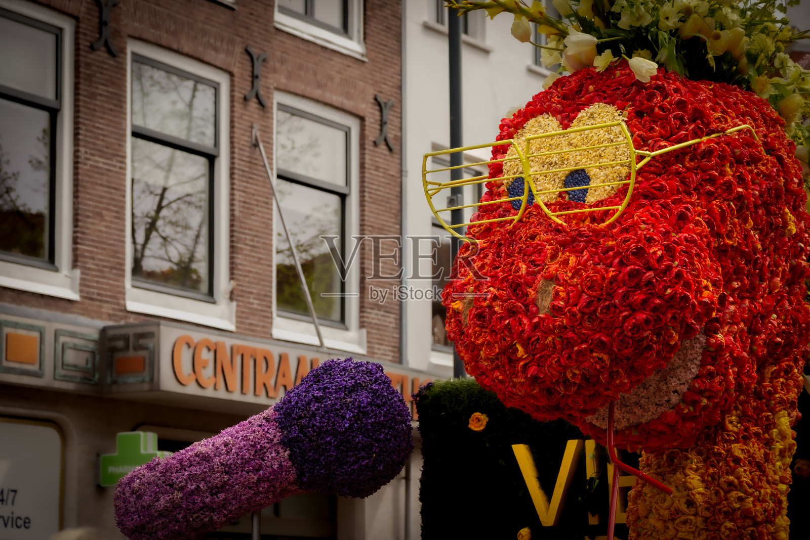 来自哈勒姆传统花车游行的细节照片摄影图片