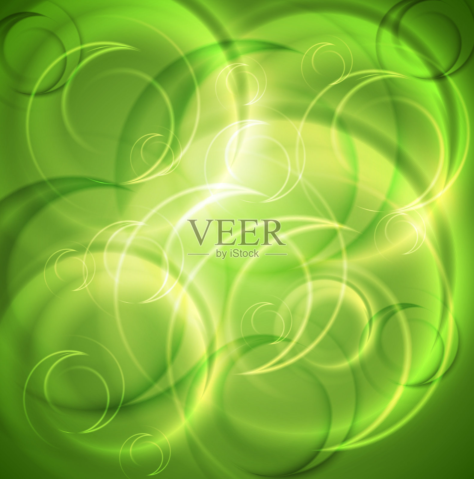 绿色闪亮抽象背景插画图片素材