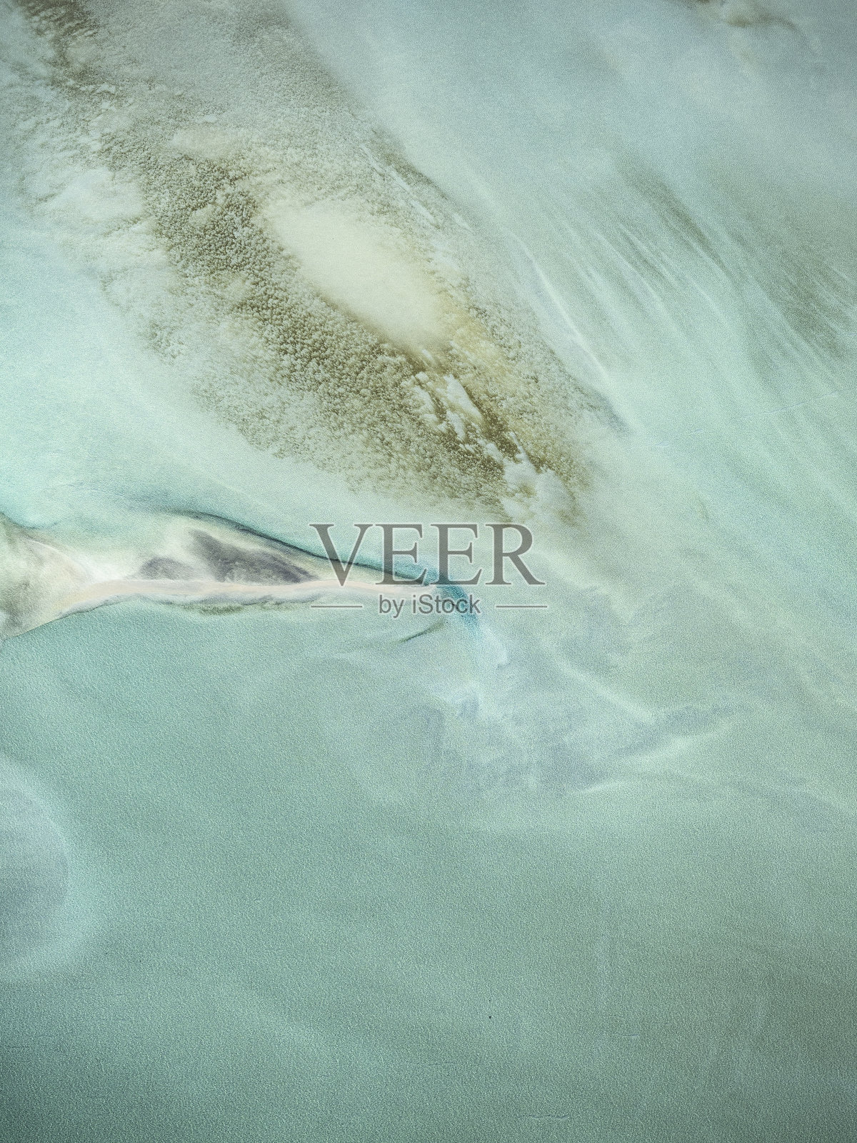 抽象鸟瞰图的沙子和水的模式照片摄影图片