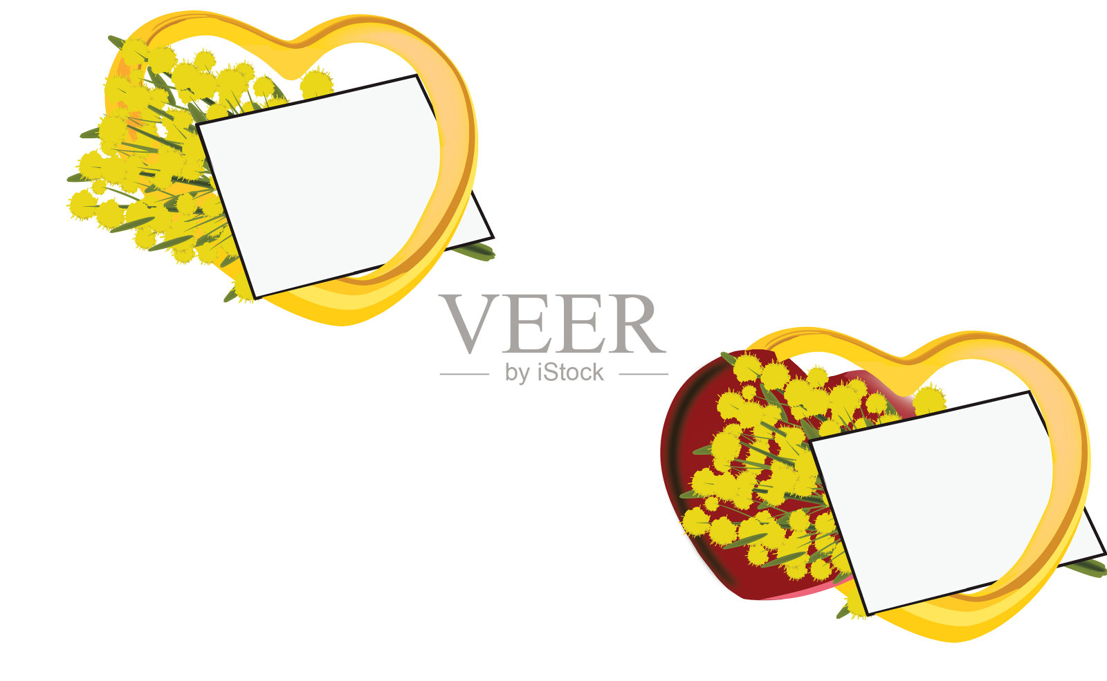 含羞草花象征妇女节插画图片素材