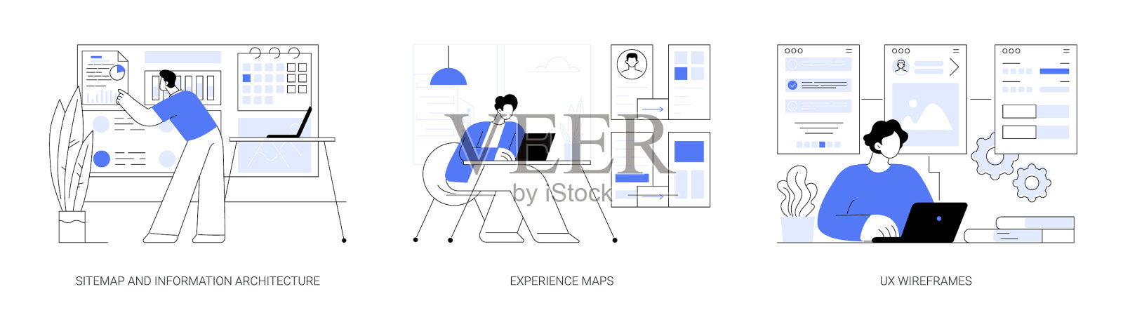 用户体验设计抽象概念插画图片素材