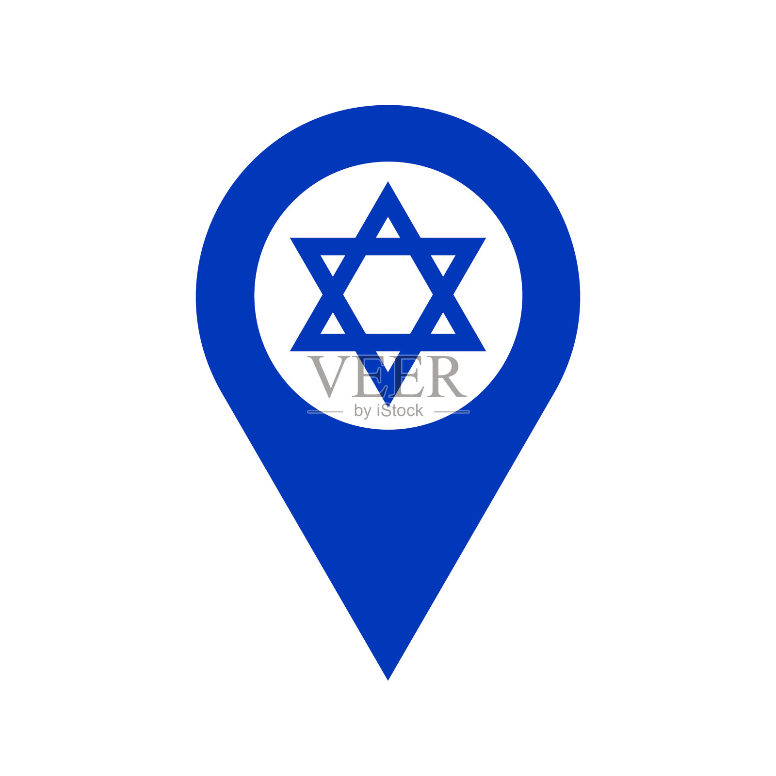 以色列定位针GPS标记在以色列制造设计元素图片