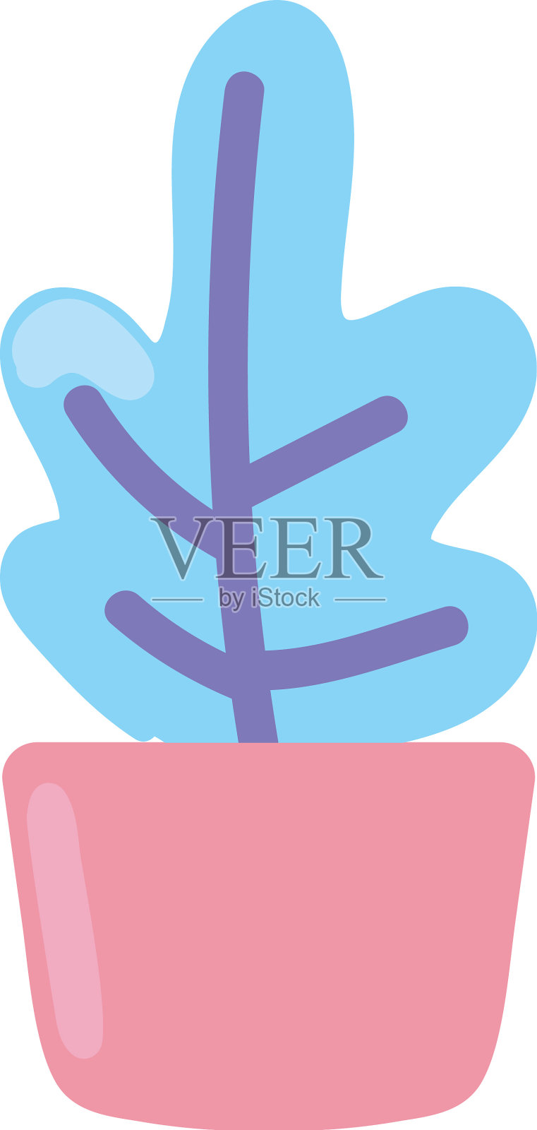 室内植物图标被隔离设计元素图片