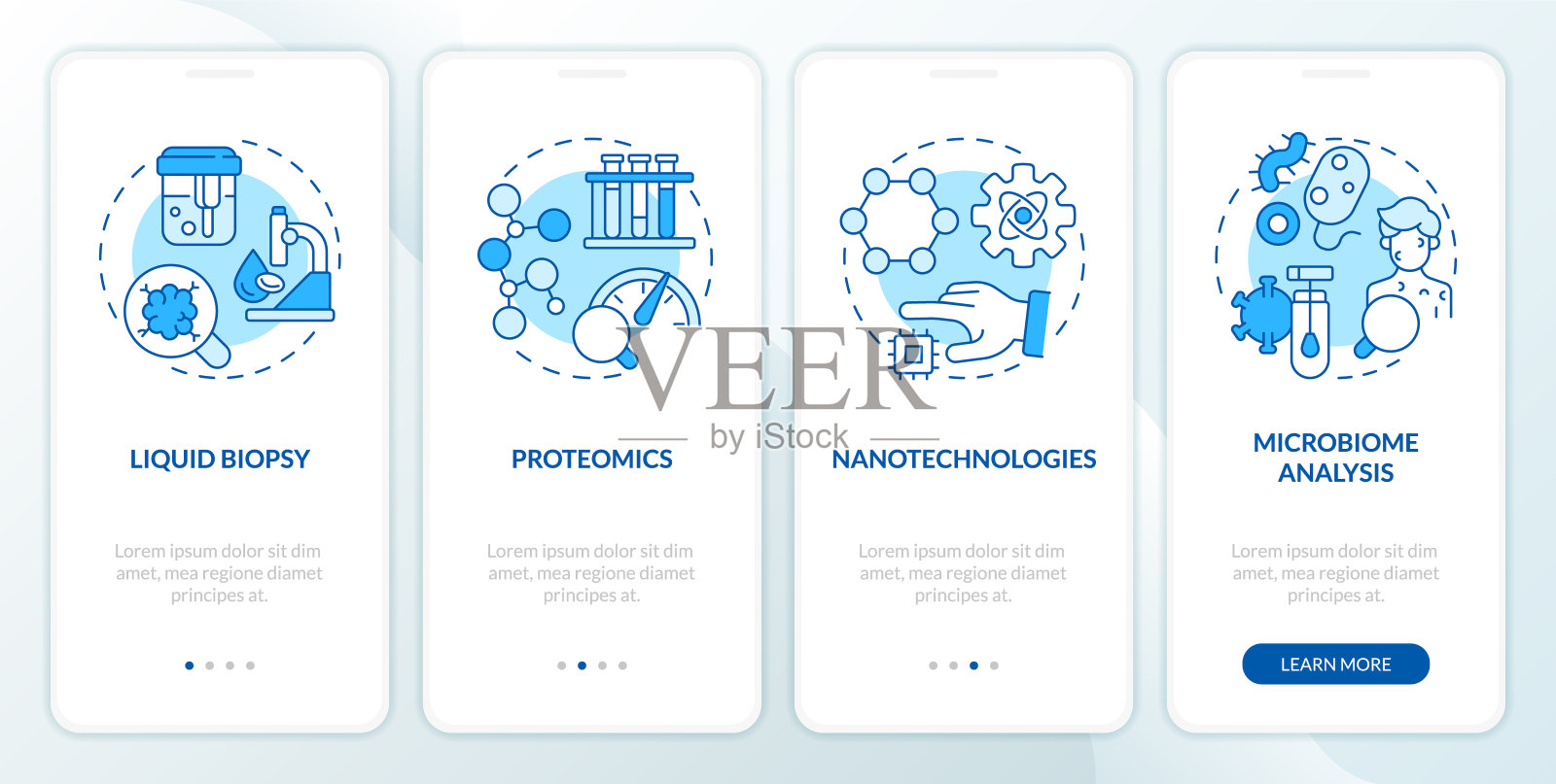 技术进步蓝色的入职手机应用屏幕插画图片素材