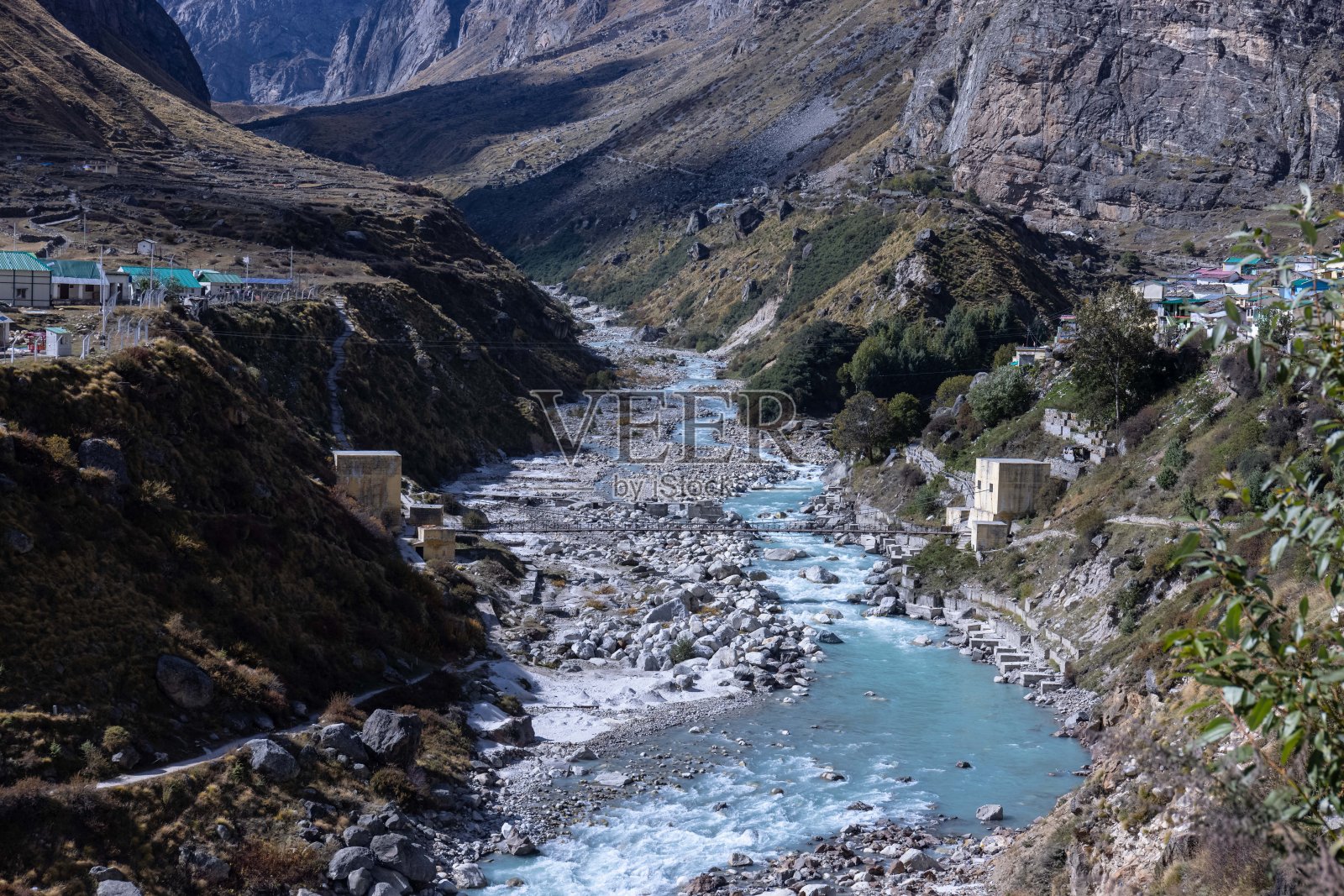 喜马拉雅山的雪山照片摄影图片
