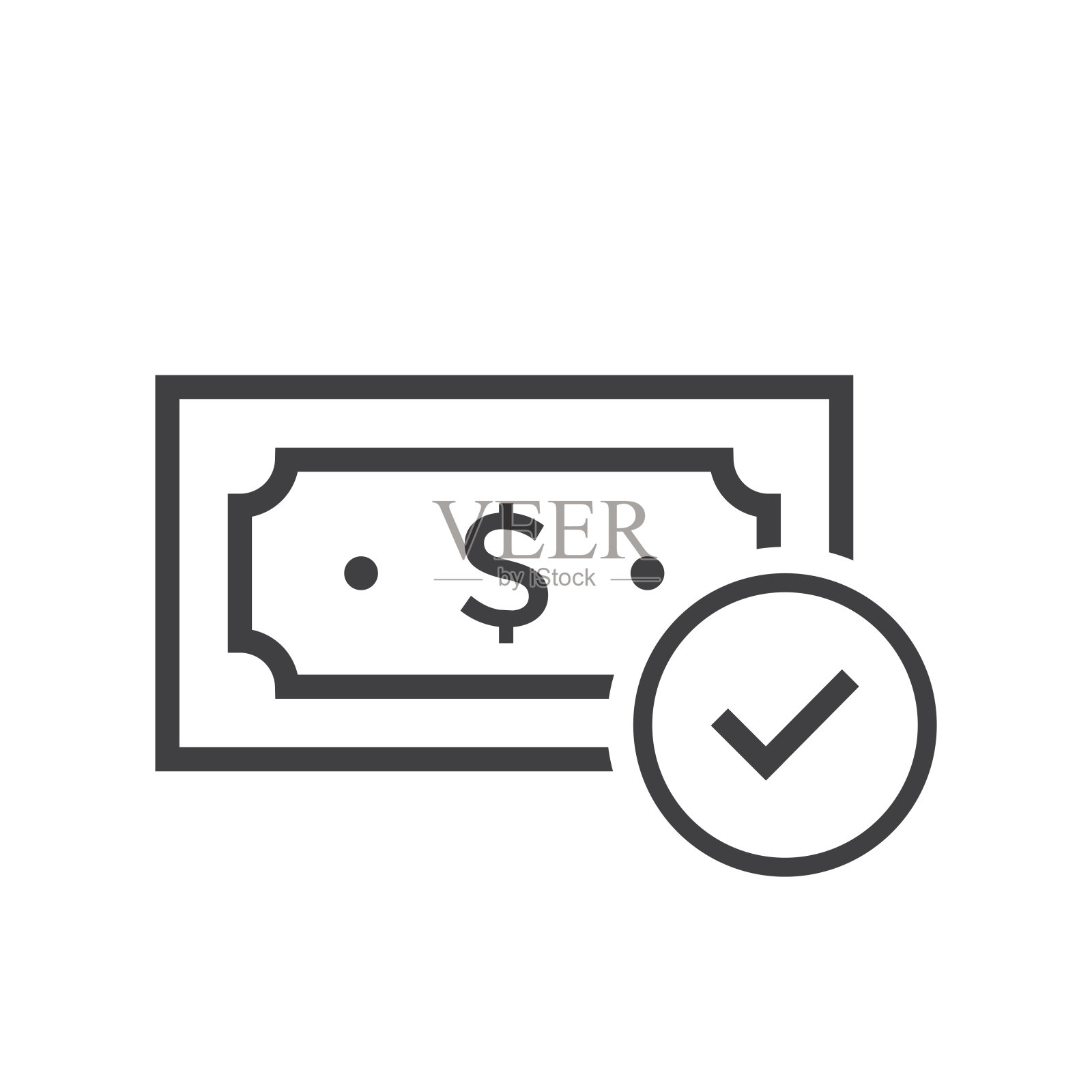 金钱图标插图在潮流插画图片素材