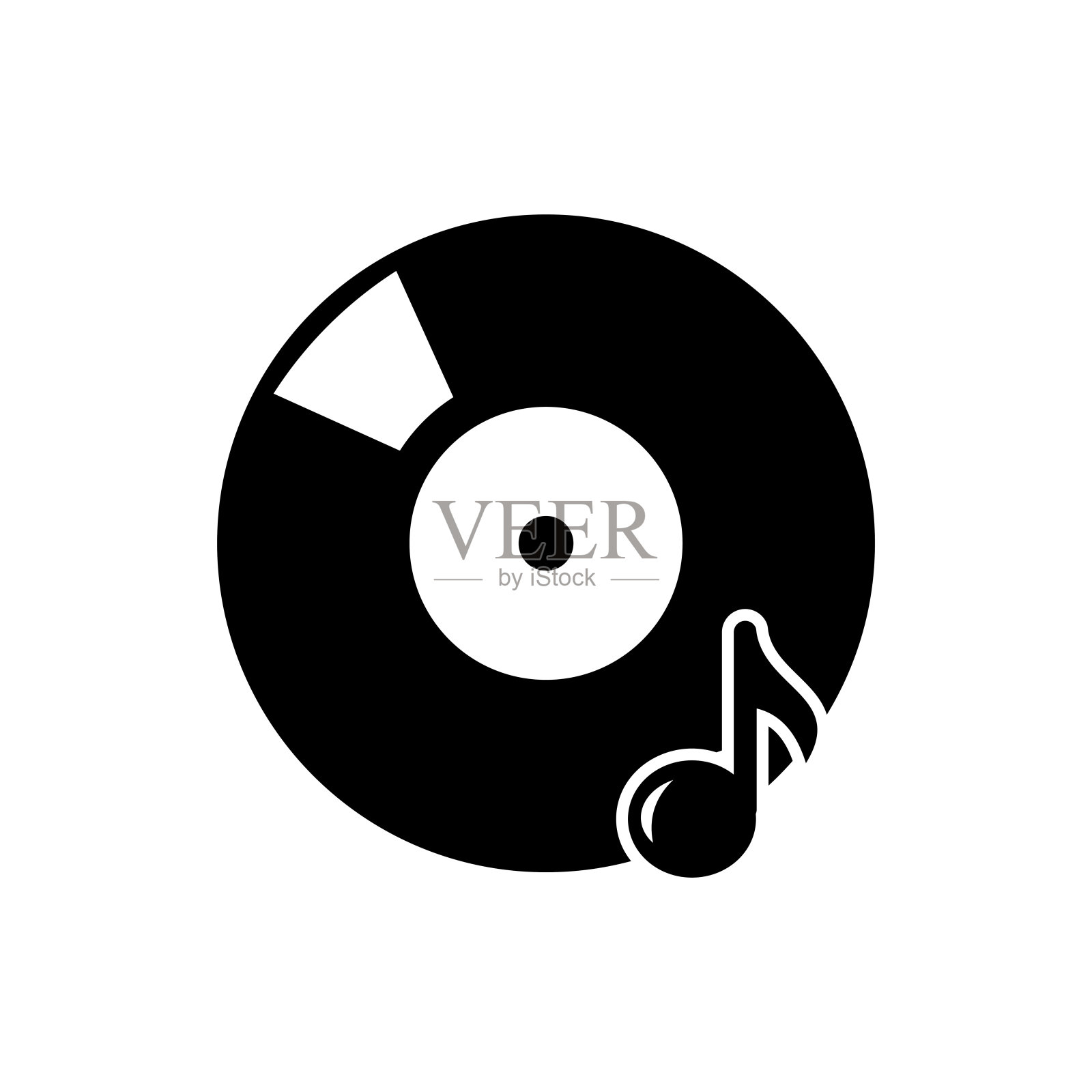 时尚插图中的音乐图标图标素材