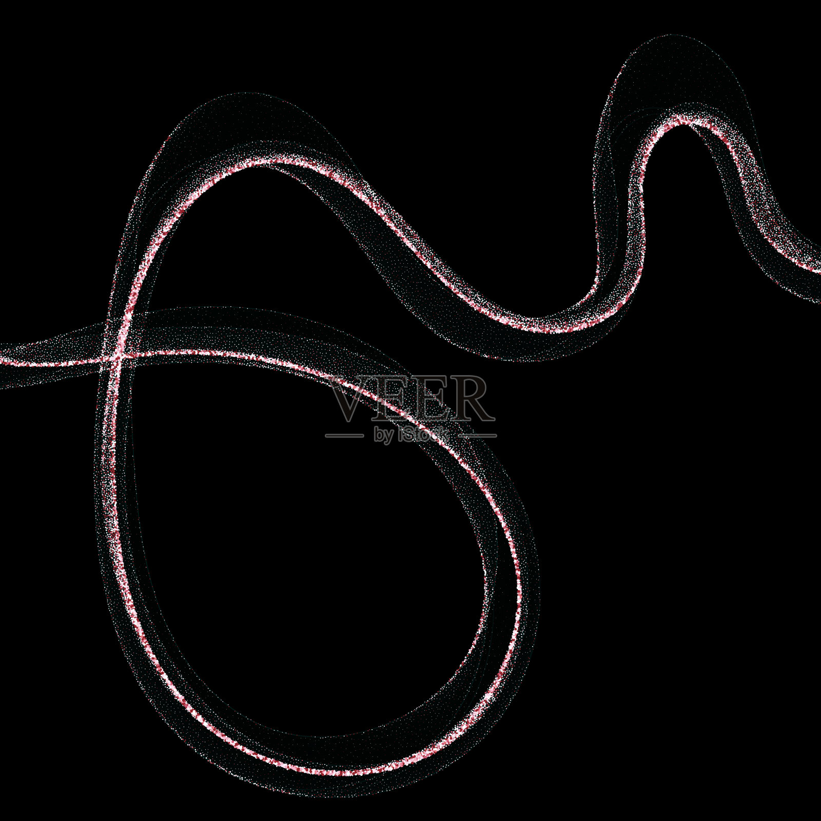 抽象闪亮的波浪图案。色彩缤纷的设计元素。每股收益10插画图片素材