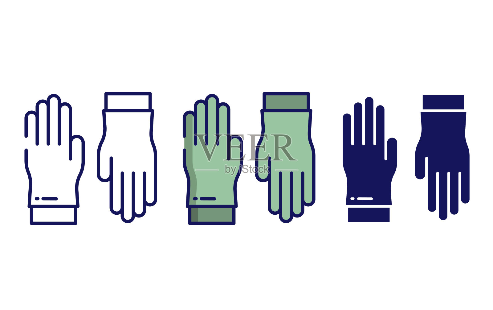 手套矢量图标插画图片素材