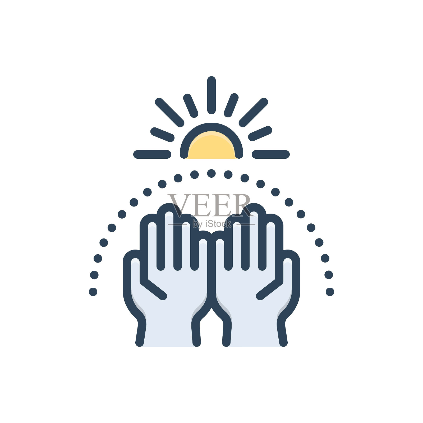 希望乐观插画图片素材