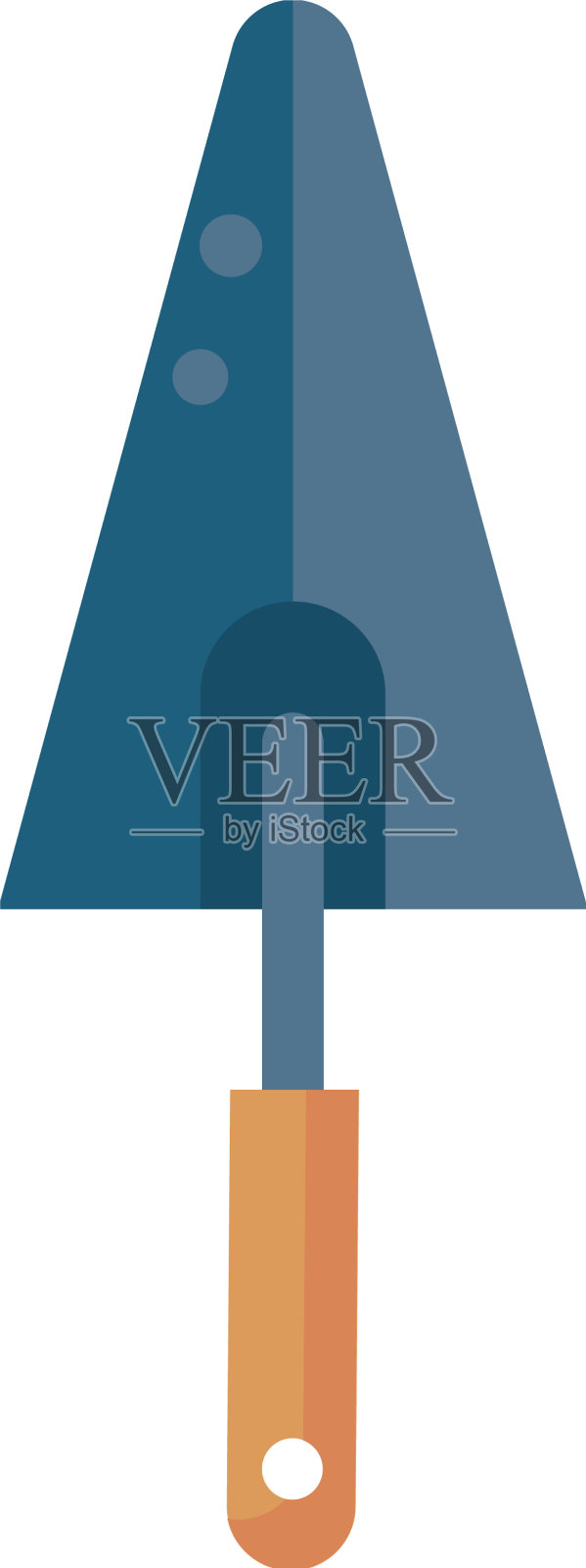 园艺铲工具插画图片素材