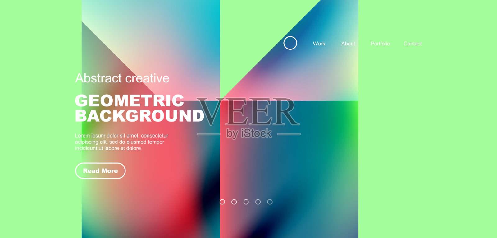 流体梯度几何三角形抽象插画图片素材