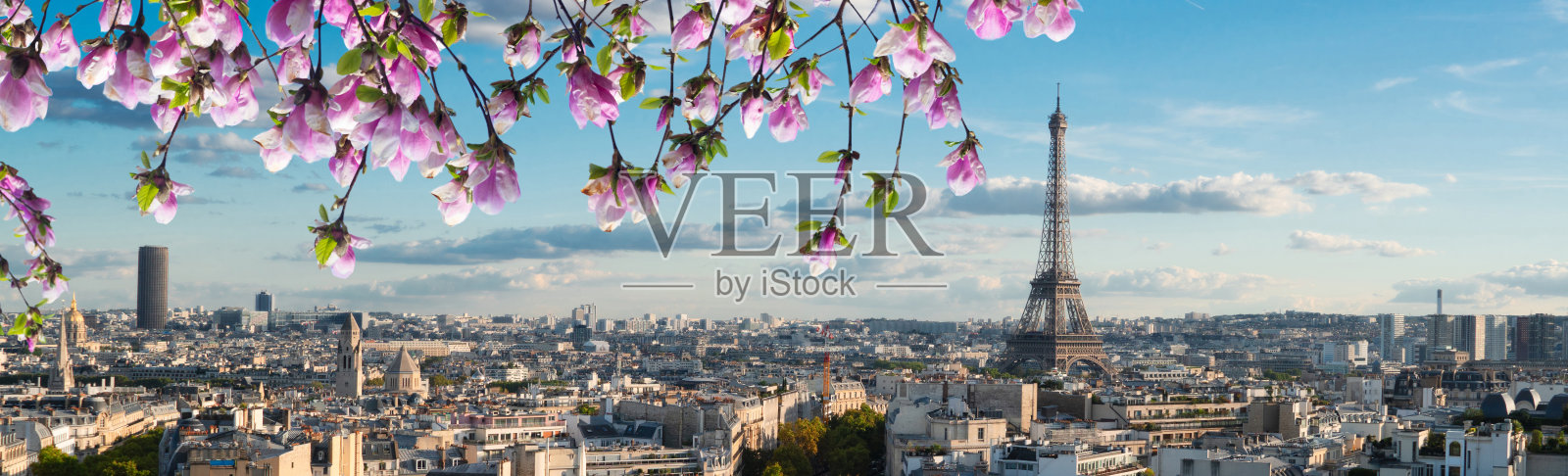 埃菲尔铁塔之旅和巴黎城市风光照片摄影图片