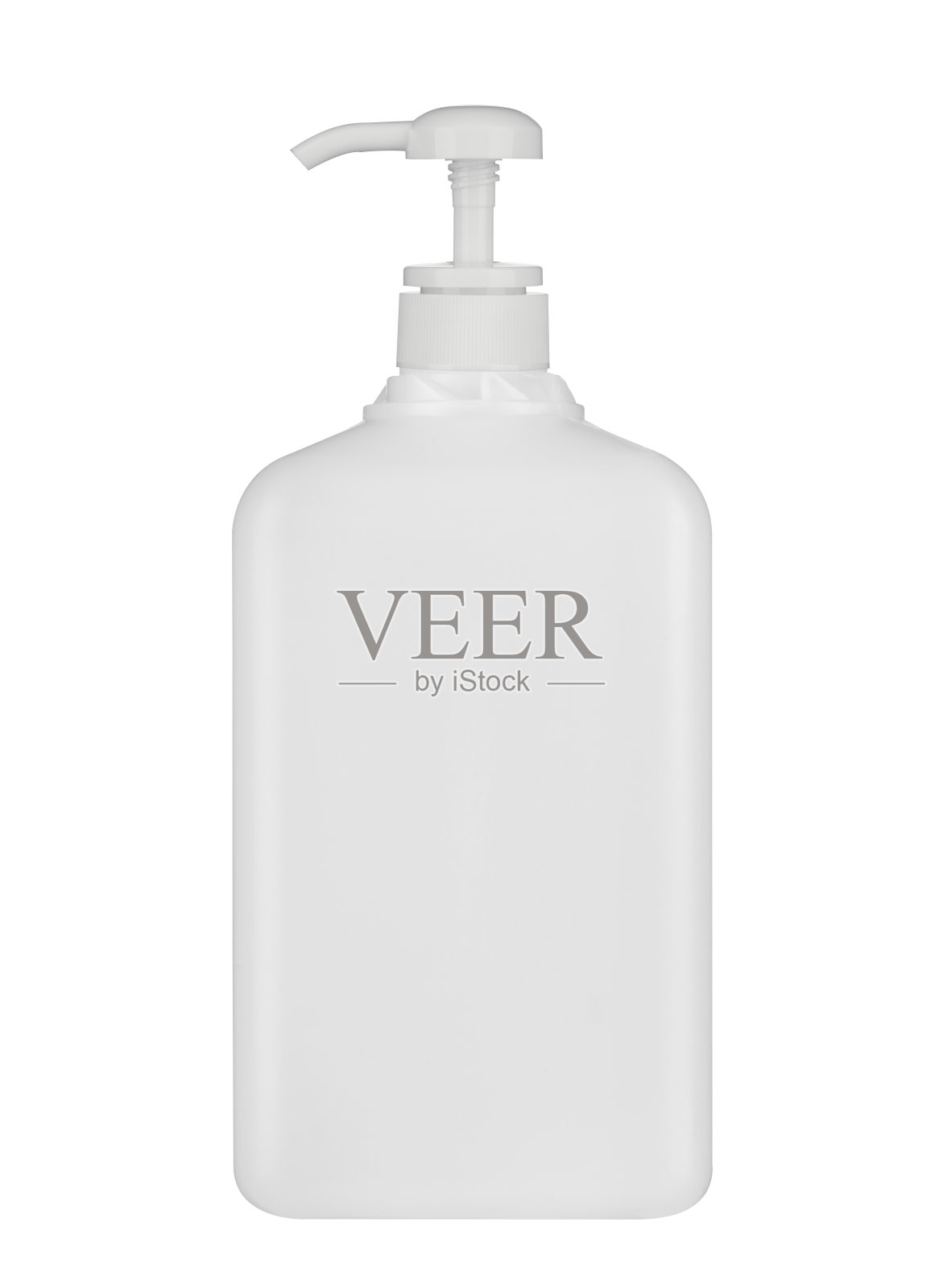 现实的空包装的身体化妆品瓶与剪辑路径。照片摄影图片