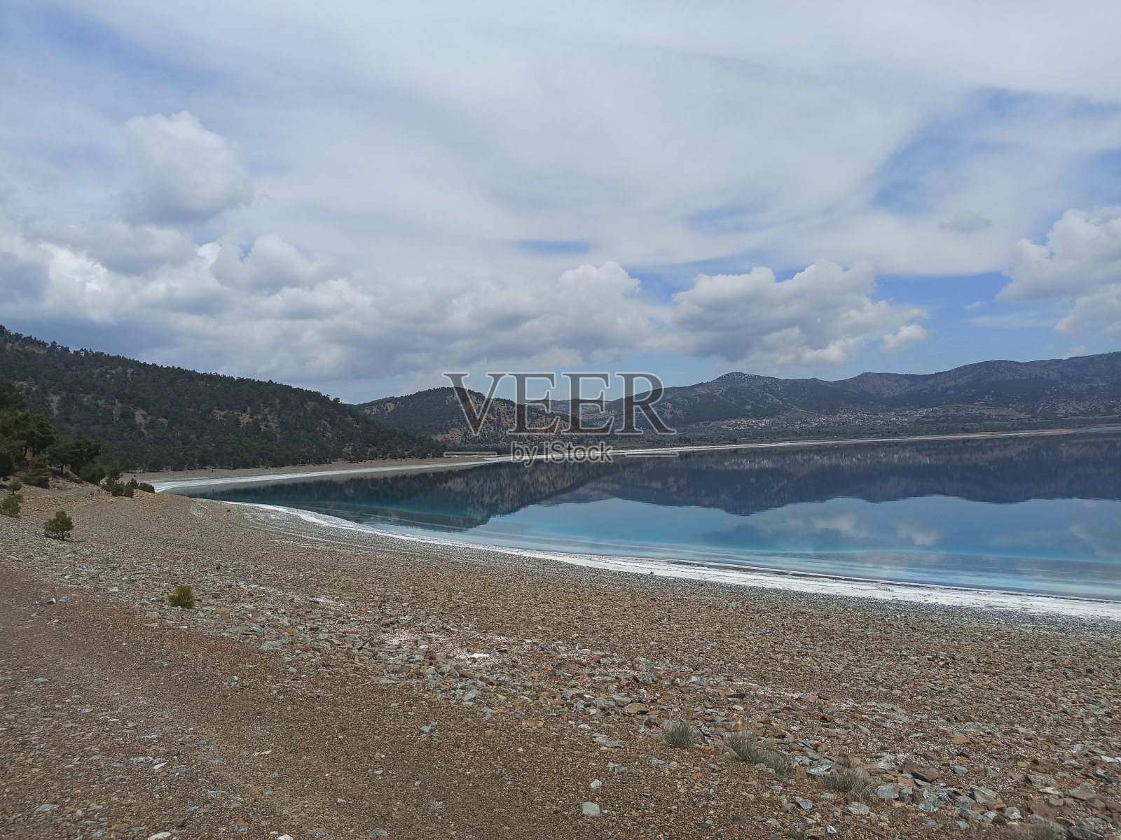 海、瀑布、峡谷、山、照片摄影图片