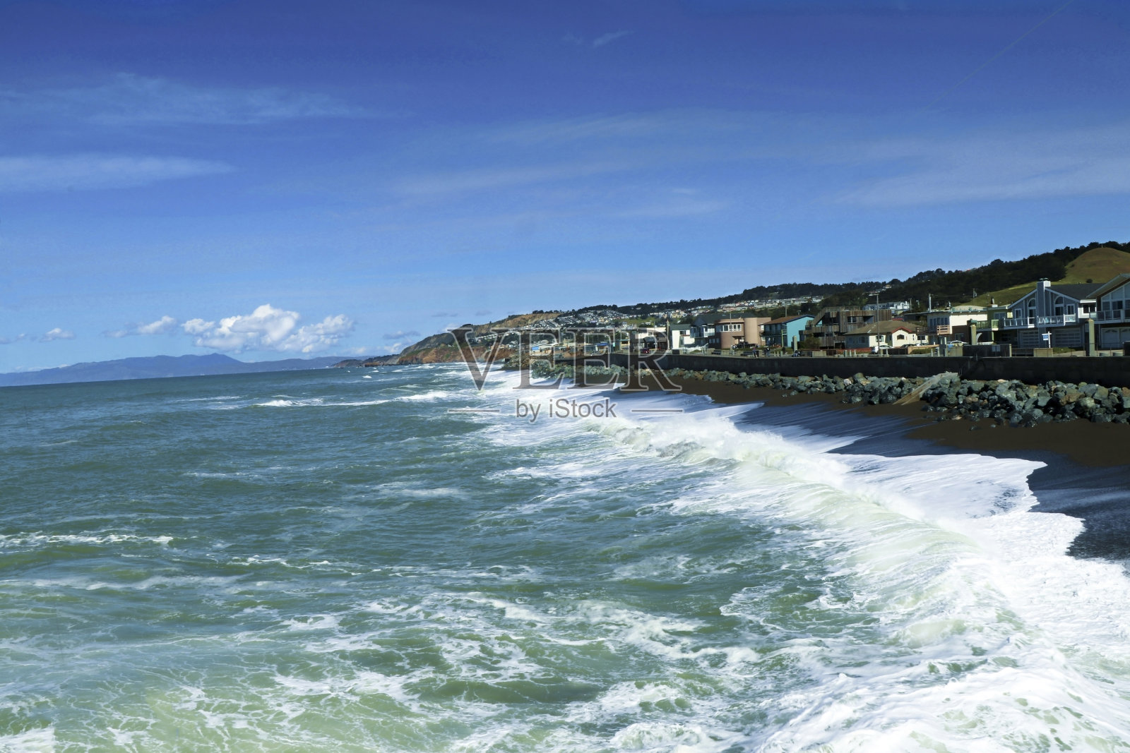 太平洋城，加利福尼亚海岸，美国照片摄影图片