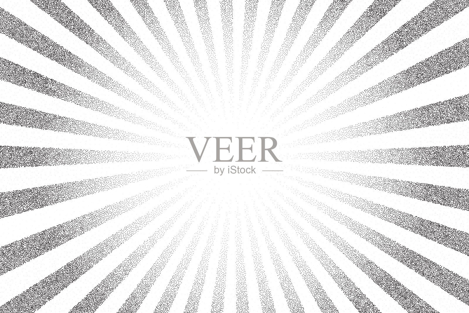 太阳爆发的背景。半色调星光闪耀效果。复古放射状太阳爆发与圆形射线。矢量点画虚线插图插画图片素材