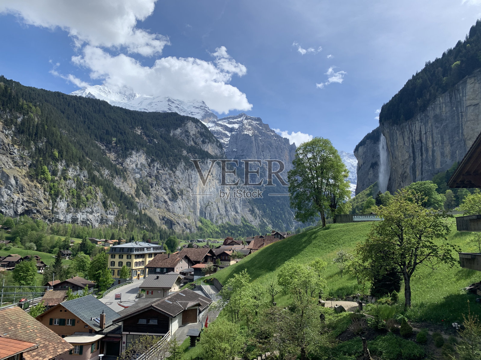 Lauterbrunnen和Lucerne，瑞士照片摄影图片