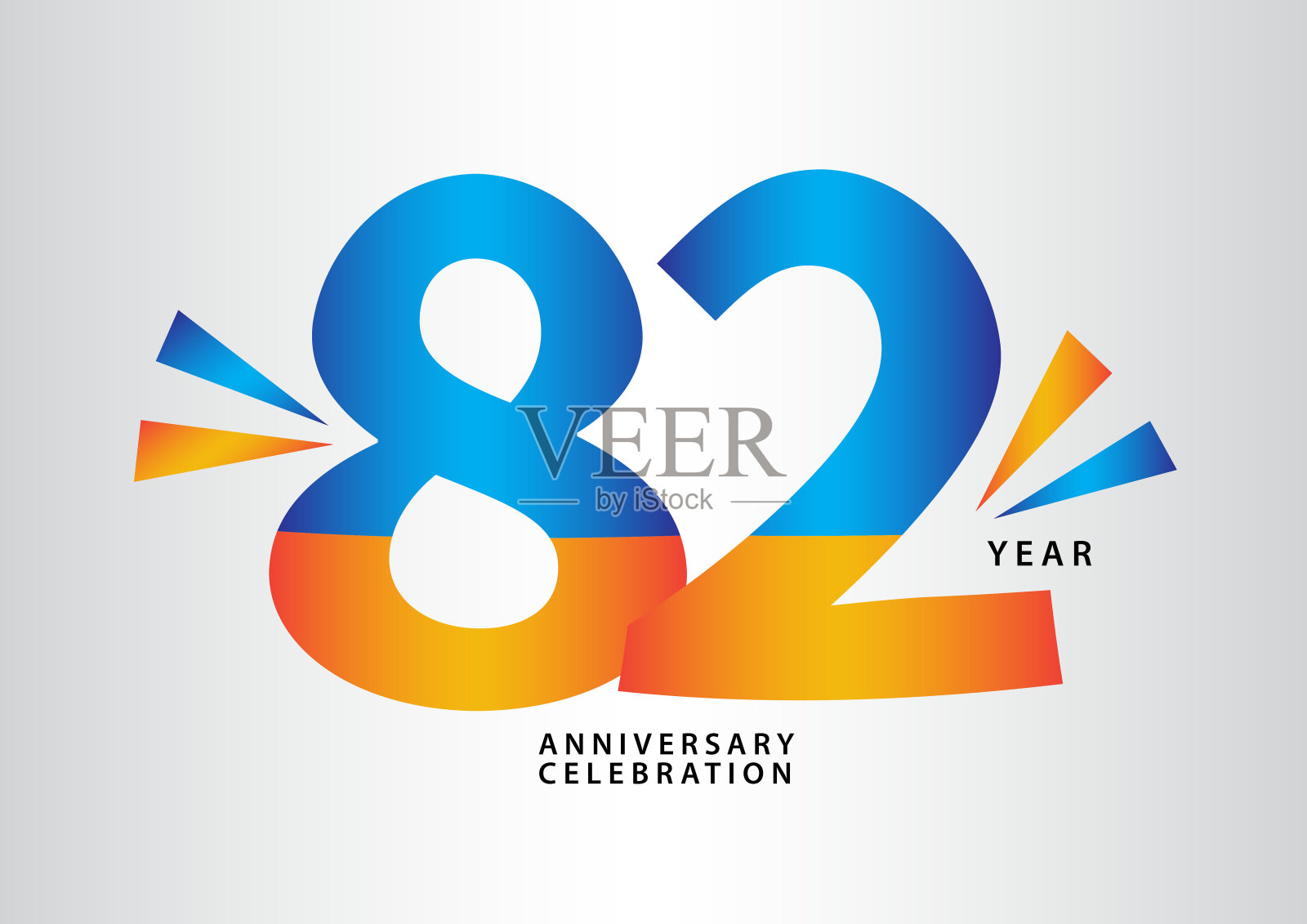 82周年庆典图标矢量，82数字设计，82生日邀请，周年纪念图标模板，图标数字设计矢量，书法字体，排版图标，矢量设计插画图片素材