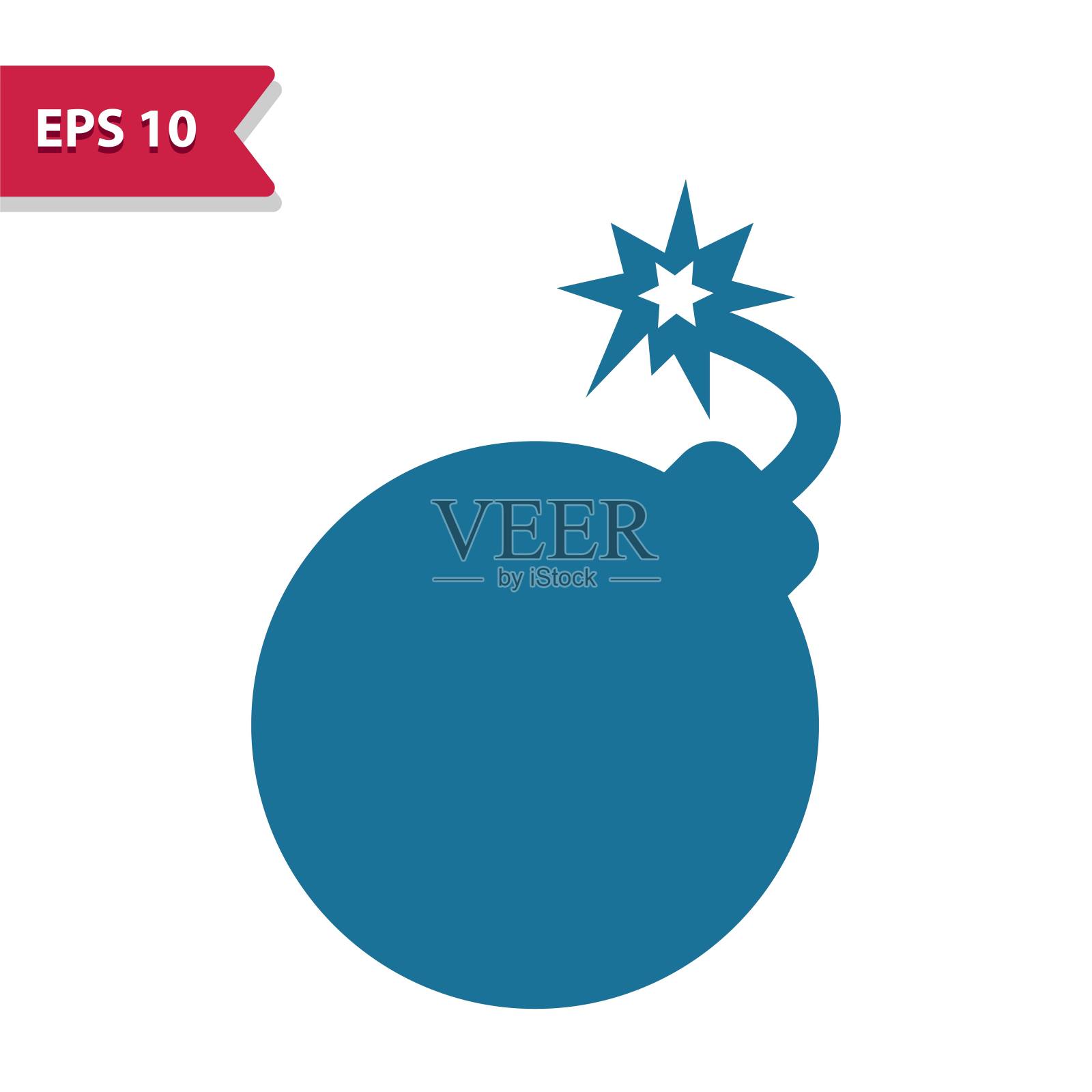 炸弹、危险图标插画图片素材