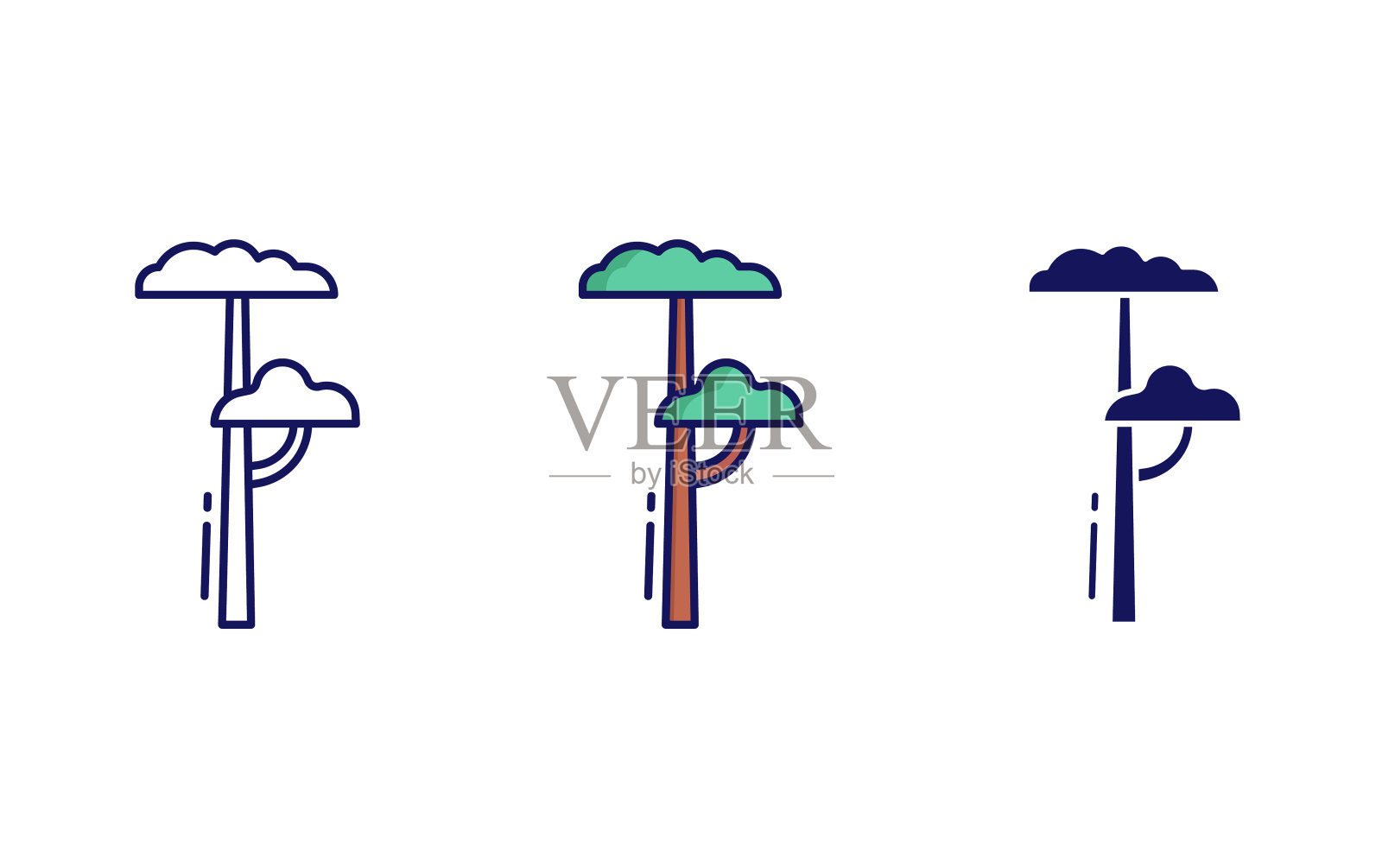 树矢量图标插画图片素材