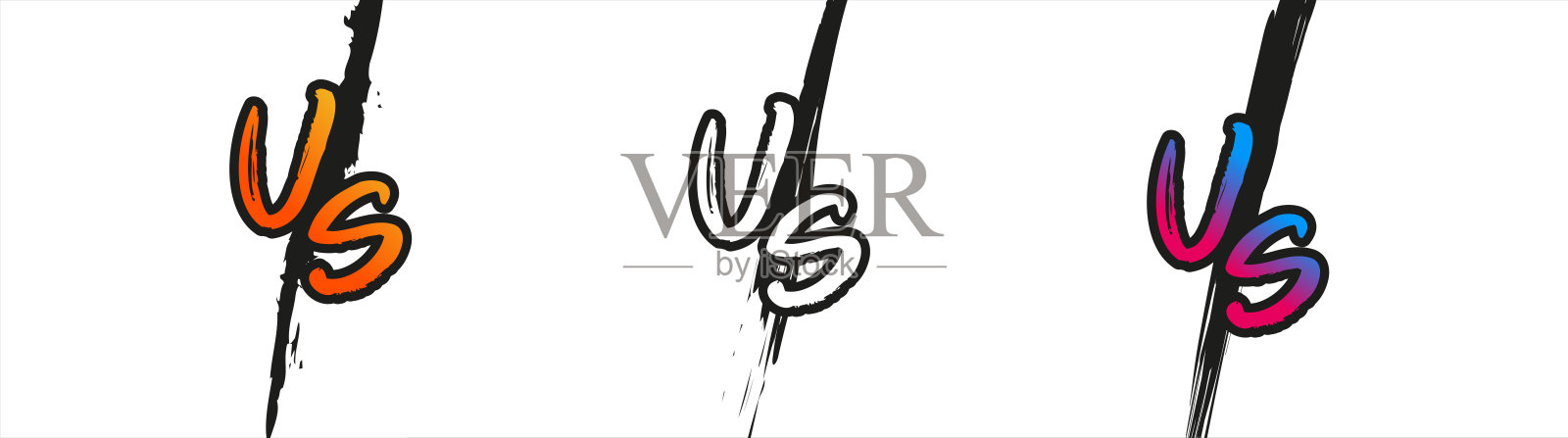 与信件。相对矢量插图图标集。插画图片素材