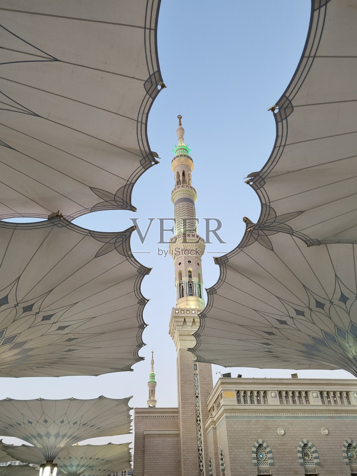 麦地那先知清真寺照片摄影图片