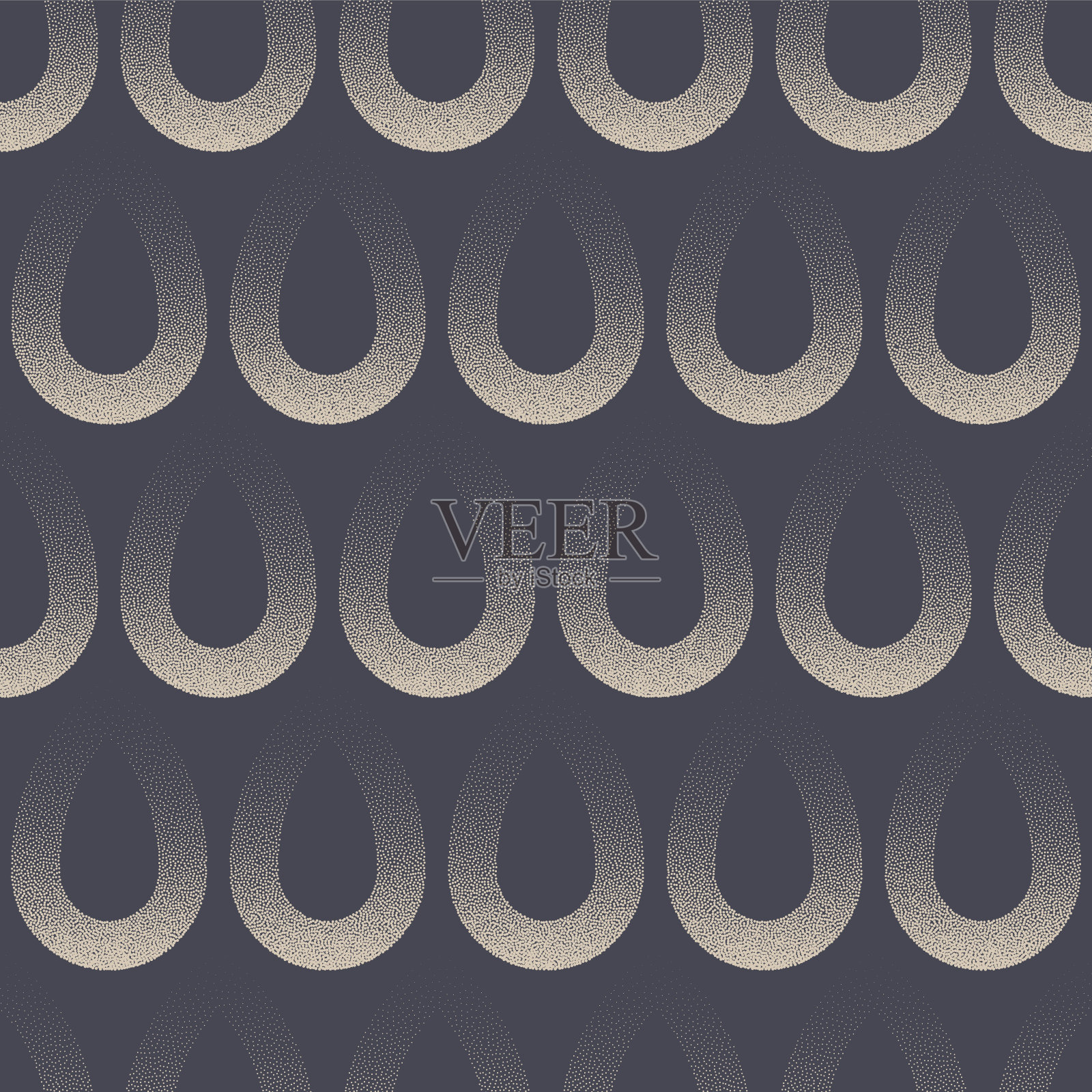 波西米亚风格花式无缝图案矢量点画时尚抽象背景插画图片素材