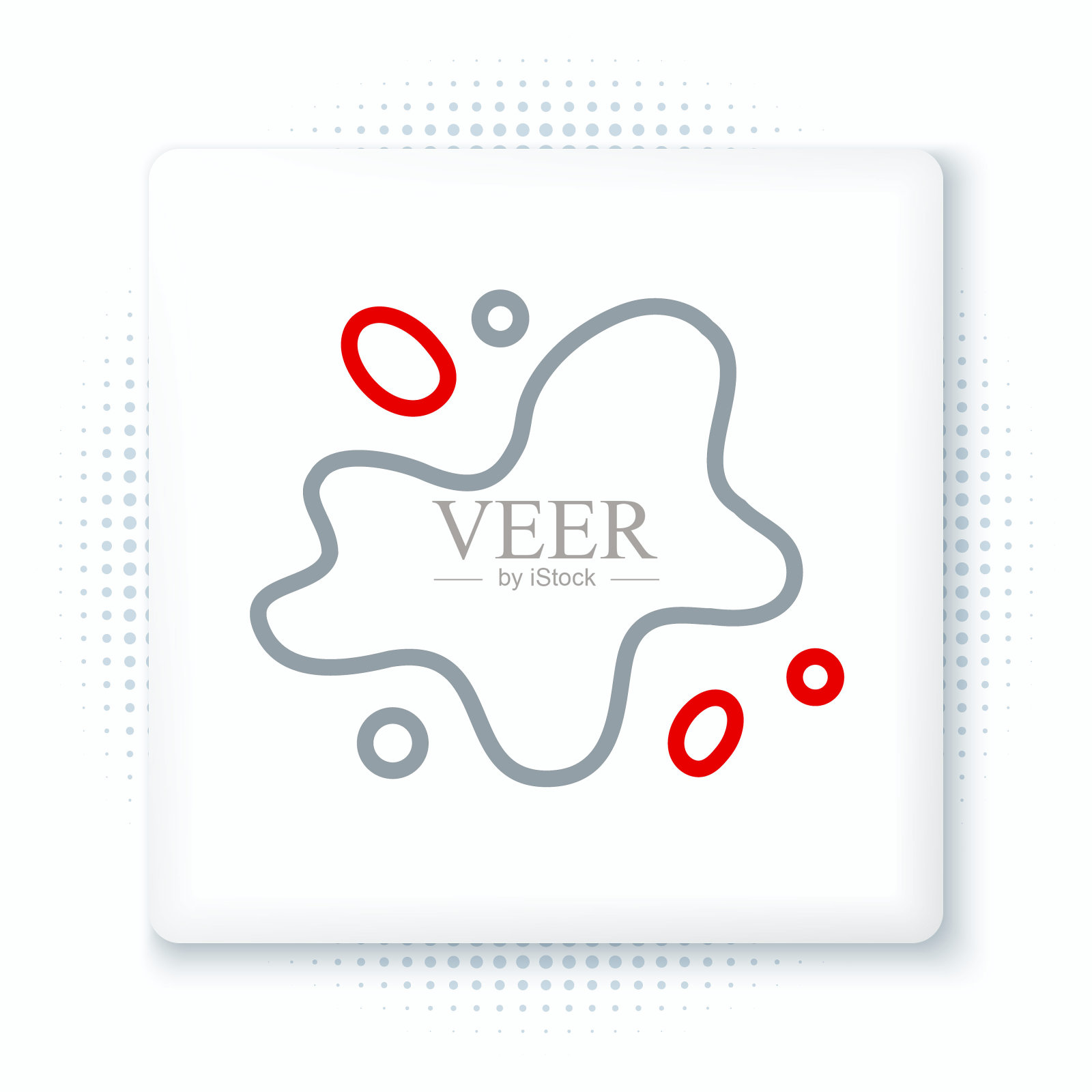 线水溢出图标隔离在白色背景。色彩缤纷的轮廓概念。向量图标素材