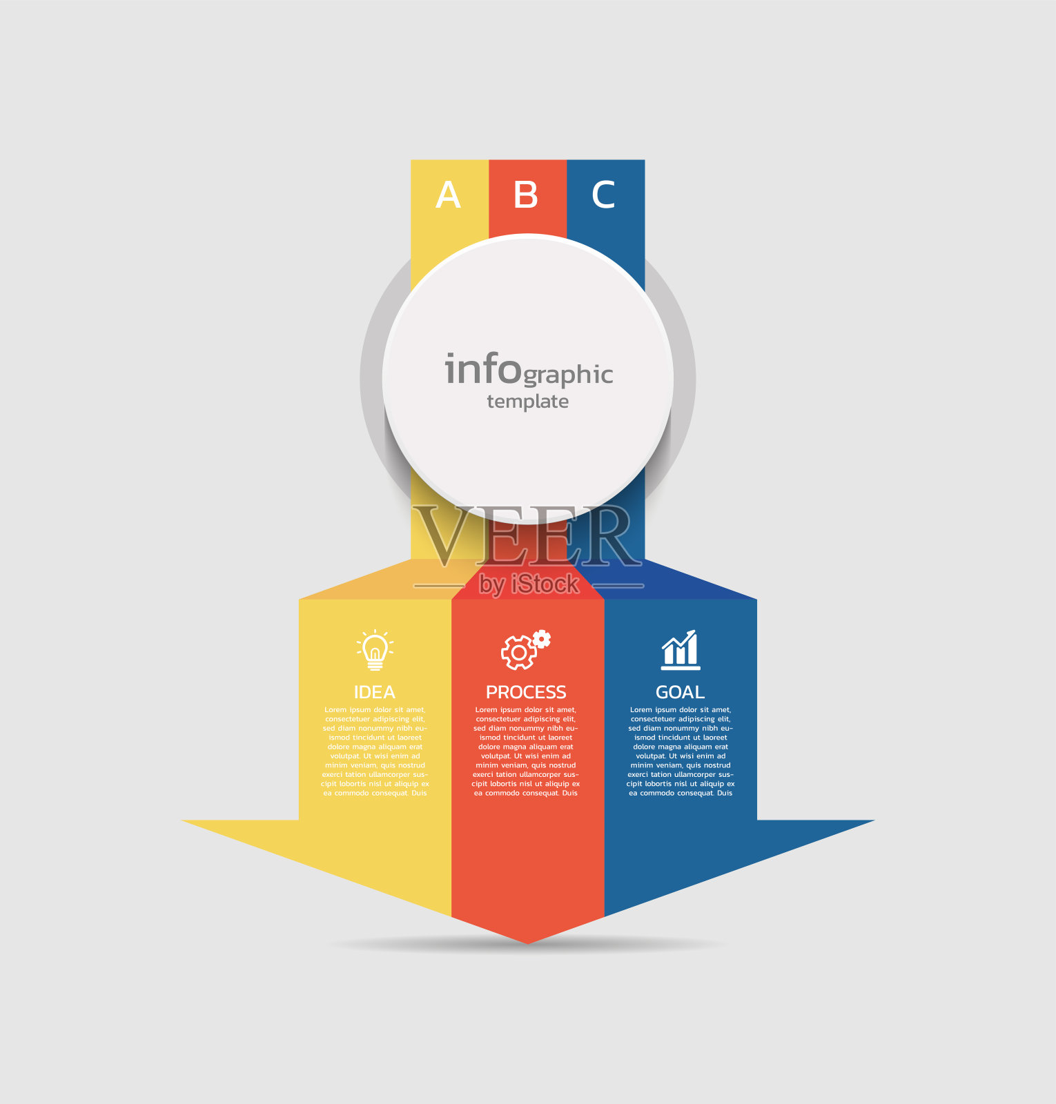 展示现代商业信息图表模板设计模板素材