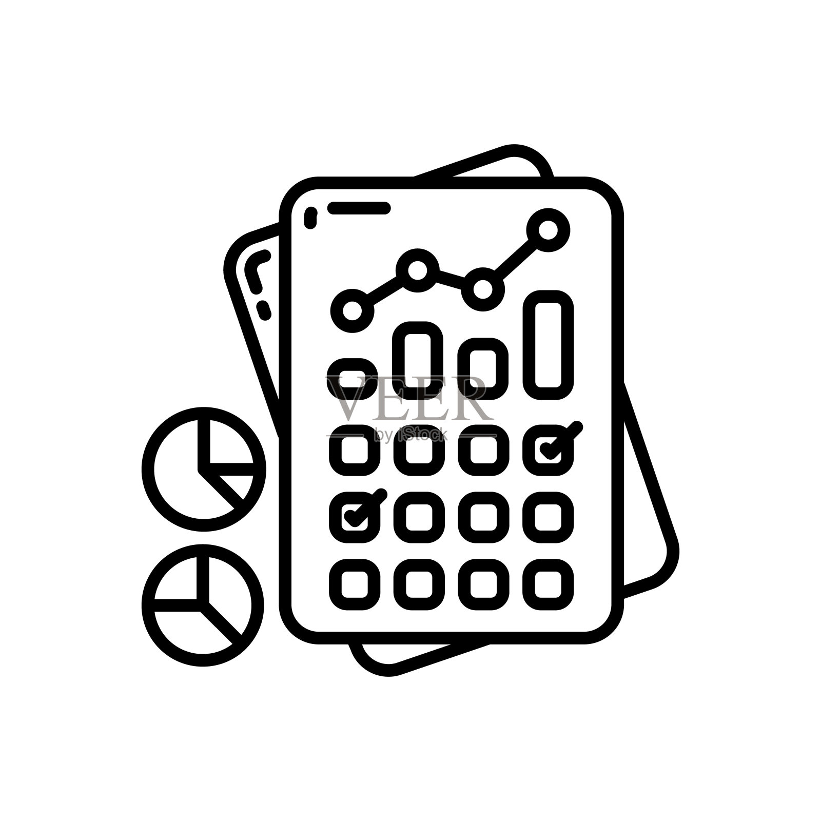 每日报告图标在矢量。标识图标素材