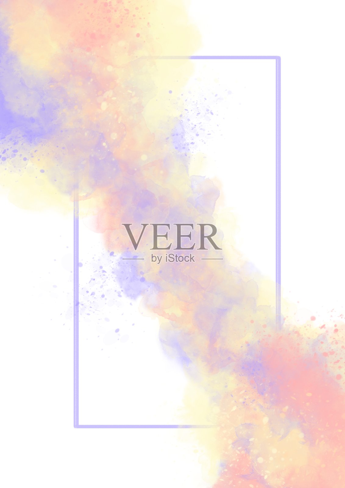 混合媒介抽象艺术插画图片素材