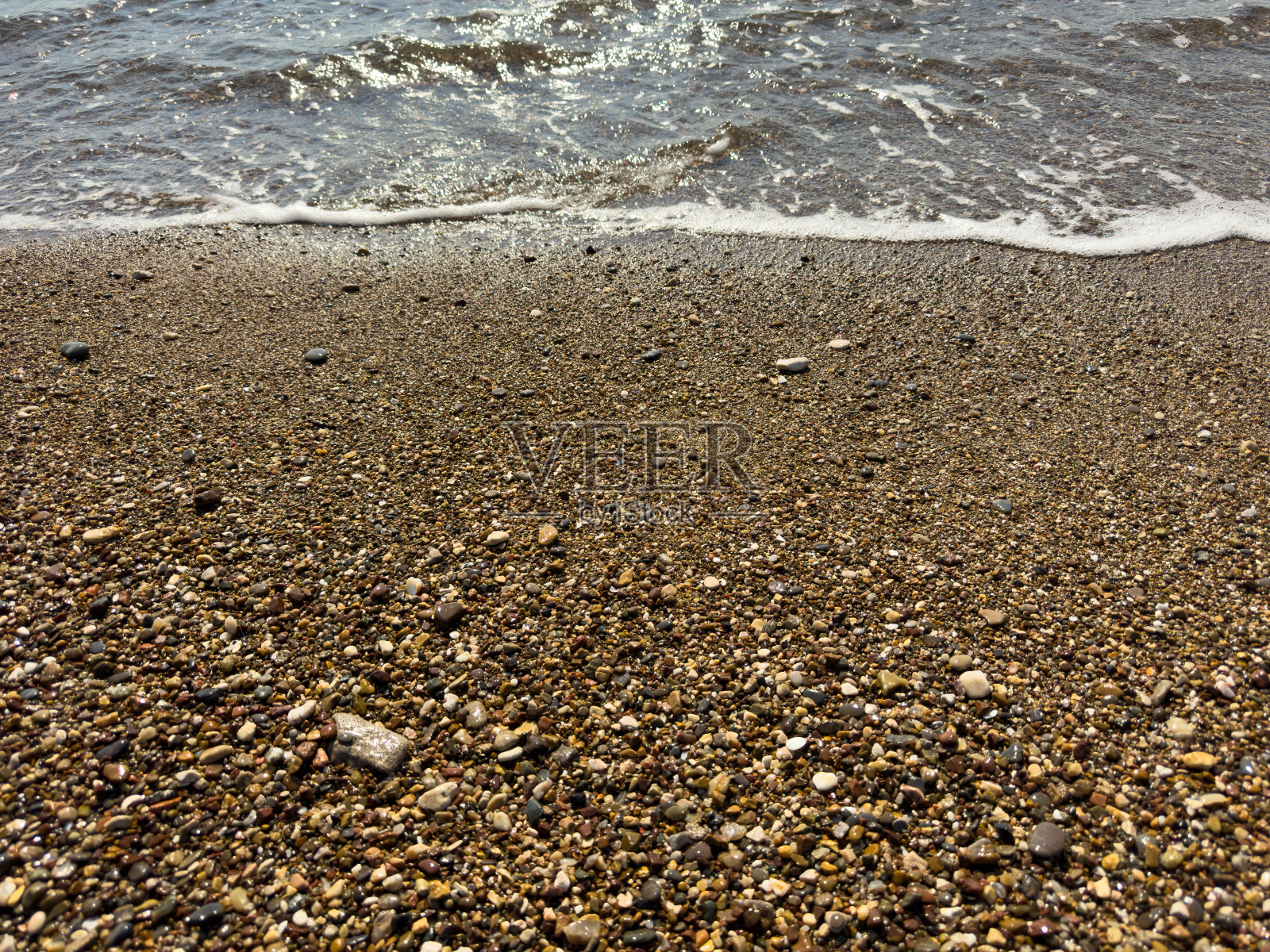 沙滩和海浪照片摄影图片