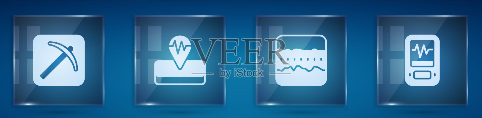 设置镐震土层和地层图标素材