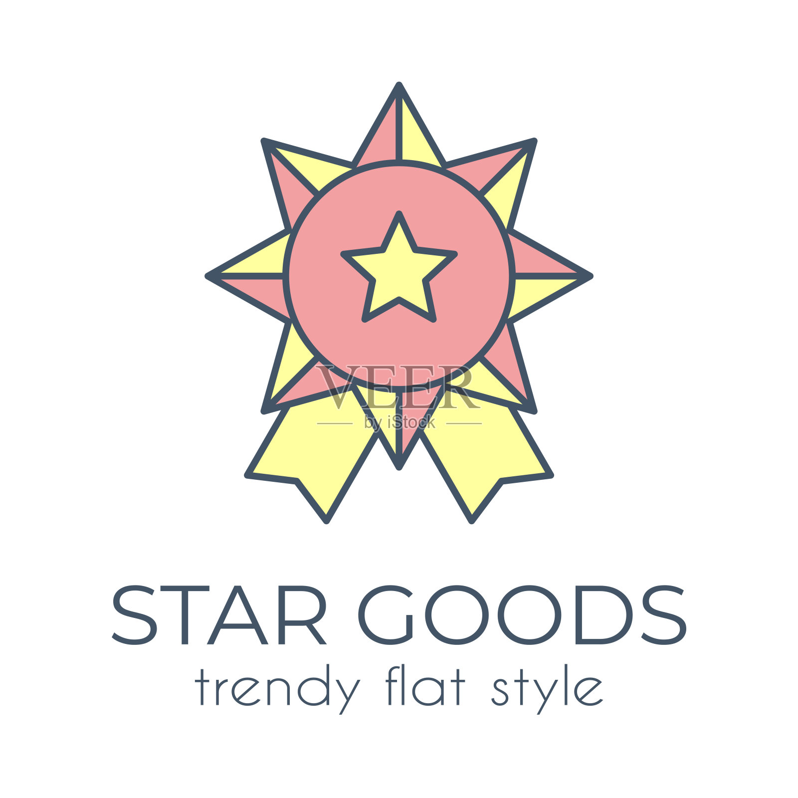 Ribbon_badge_icon插画图片素材