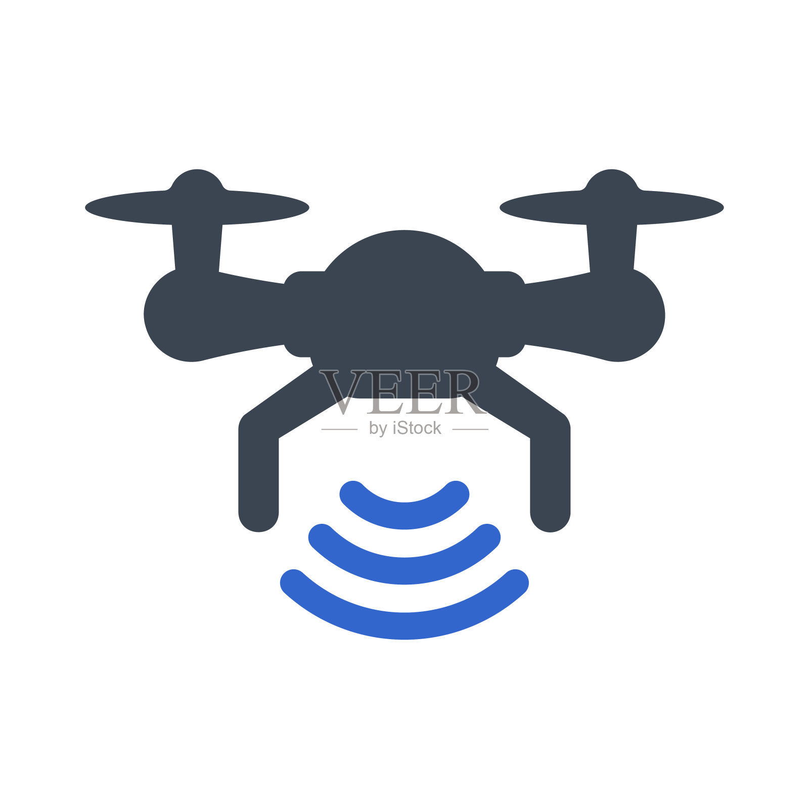 无人机信号图标插画图片素材