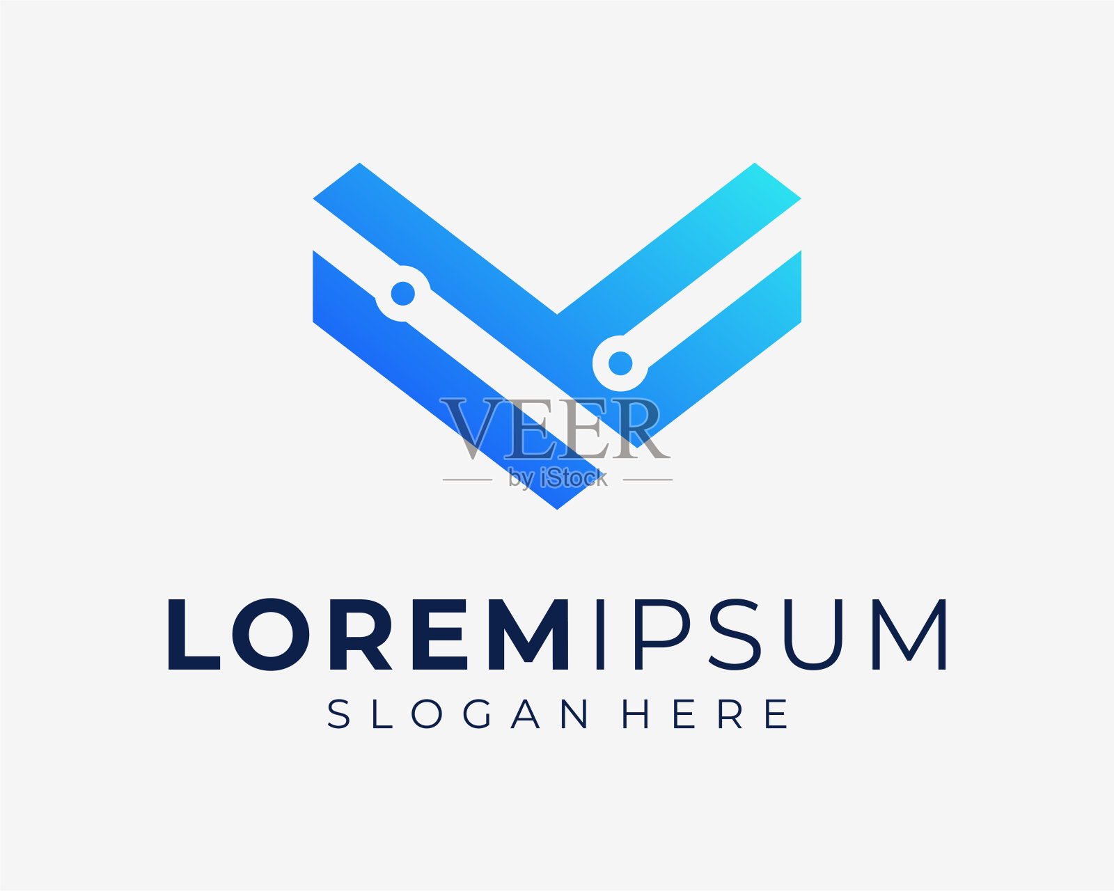 电路技术数字数据网络电子现代技术矢量设计说明插画图片素材