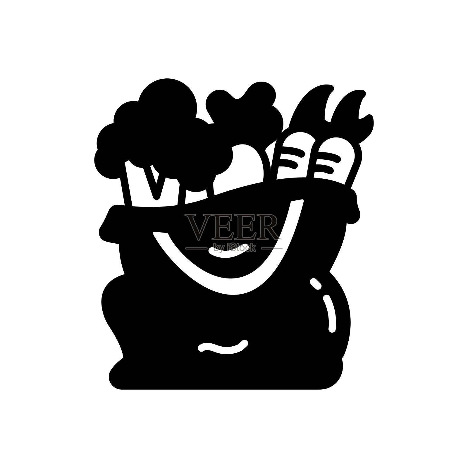 蔬菜图标在矢量。标识插画图片素材