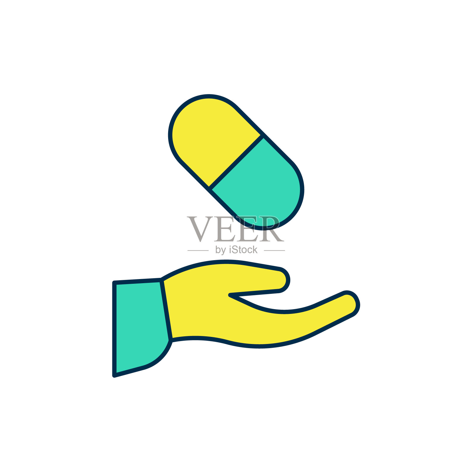 白色背景上孤立的医疗处方图标。处方的形式。配方医疗。药房或医药标志。向量插画图片素材