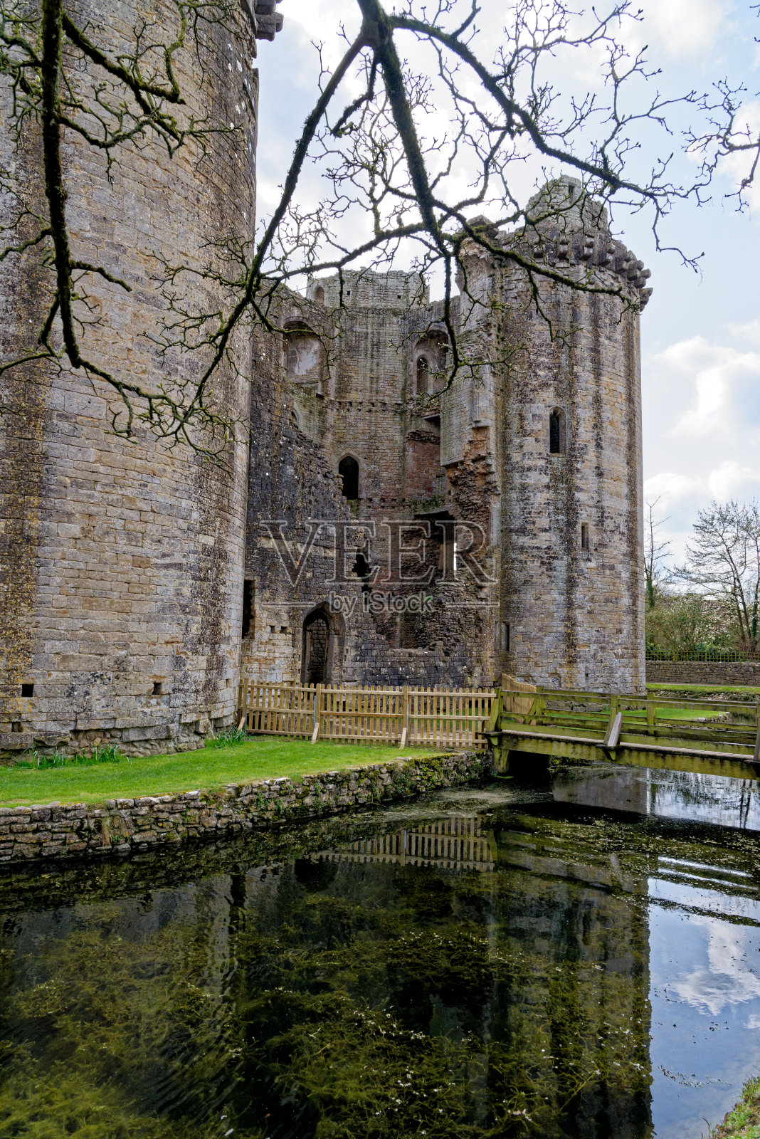 尼尼城堡，萨默塞特，英格兰-英国照片摄影图片